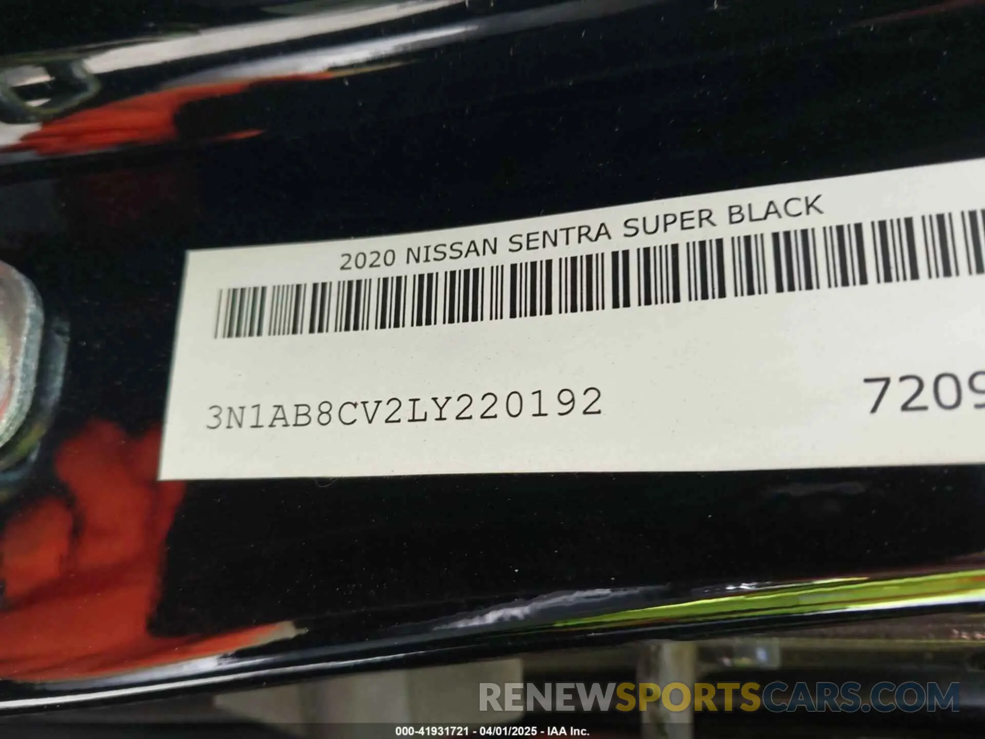 9 Photograph of a damaged car 3N1AB8CV2LY220192 NISSAN SENTRA 2020