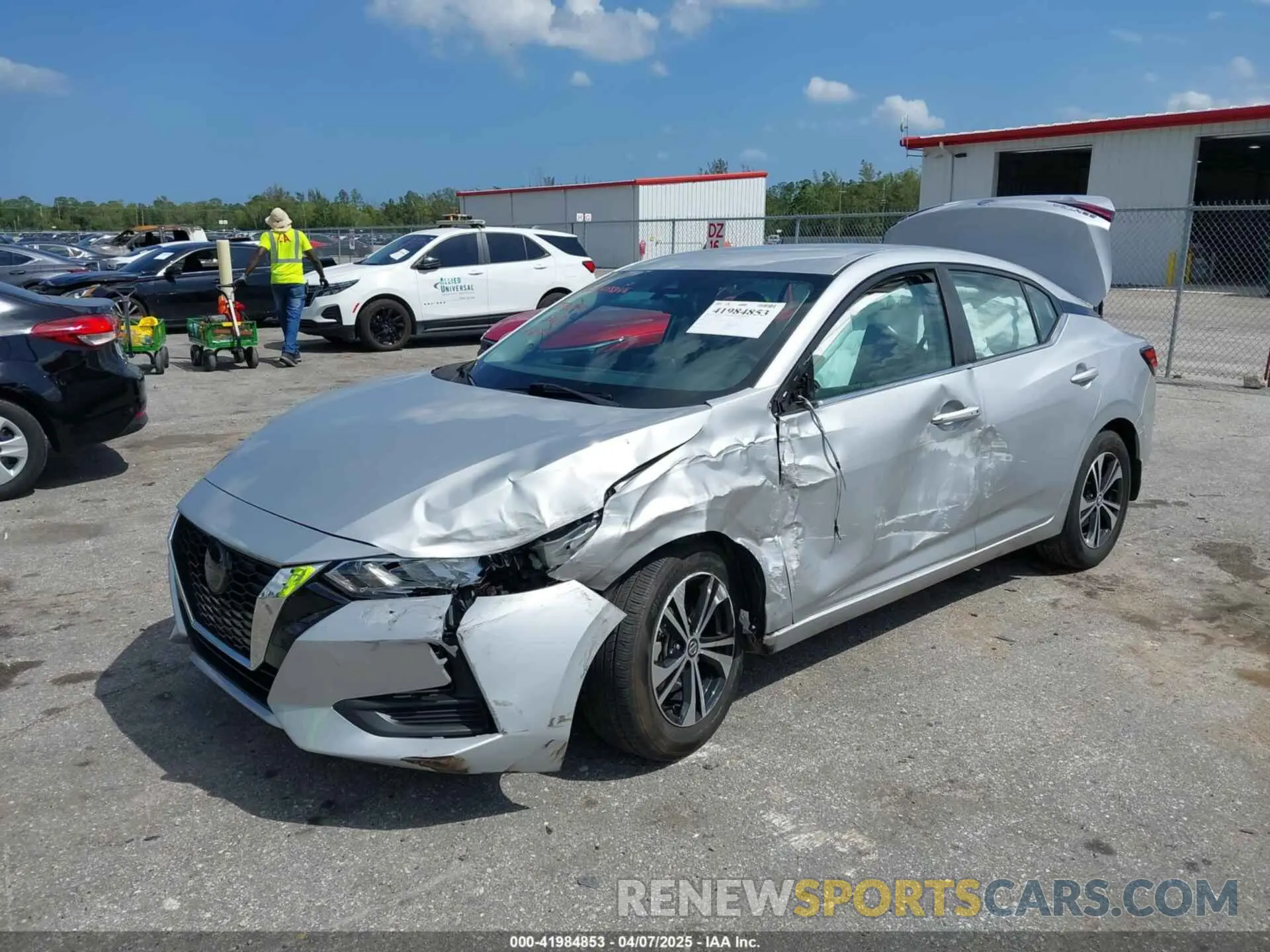 2 Photograph of a damaged car 3N1AB8CV2LY256335 NISSAN SENTRA 2020