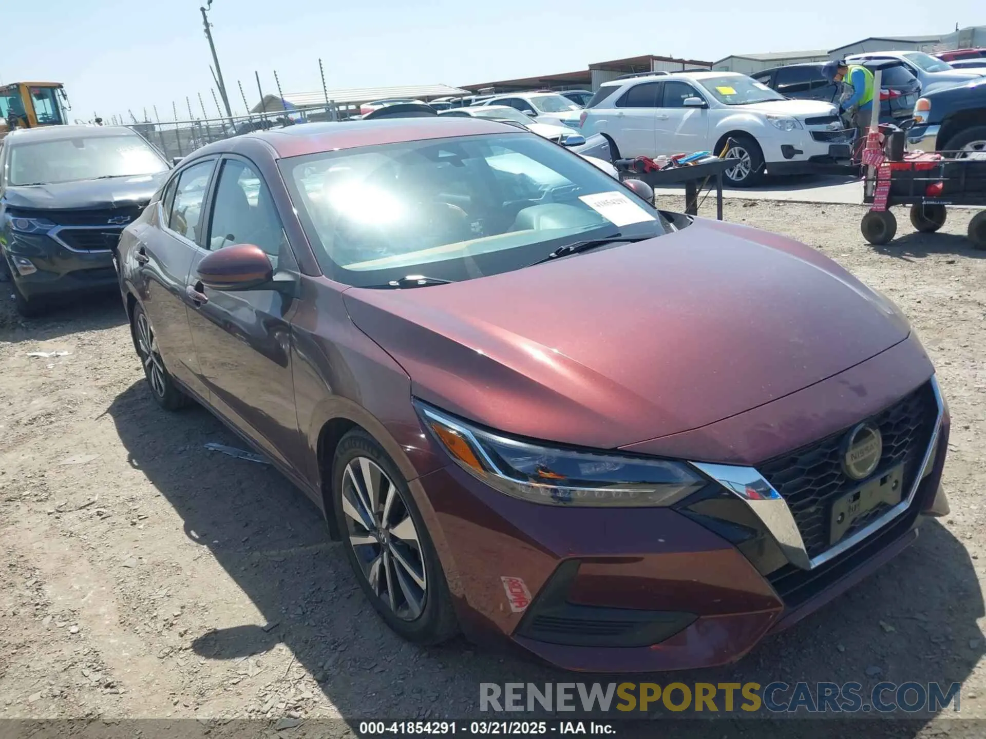 1 Photograph of a damaged car 3N1AB8CV2LY259588 NISSAN SENTRA 2020