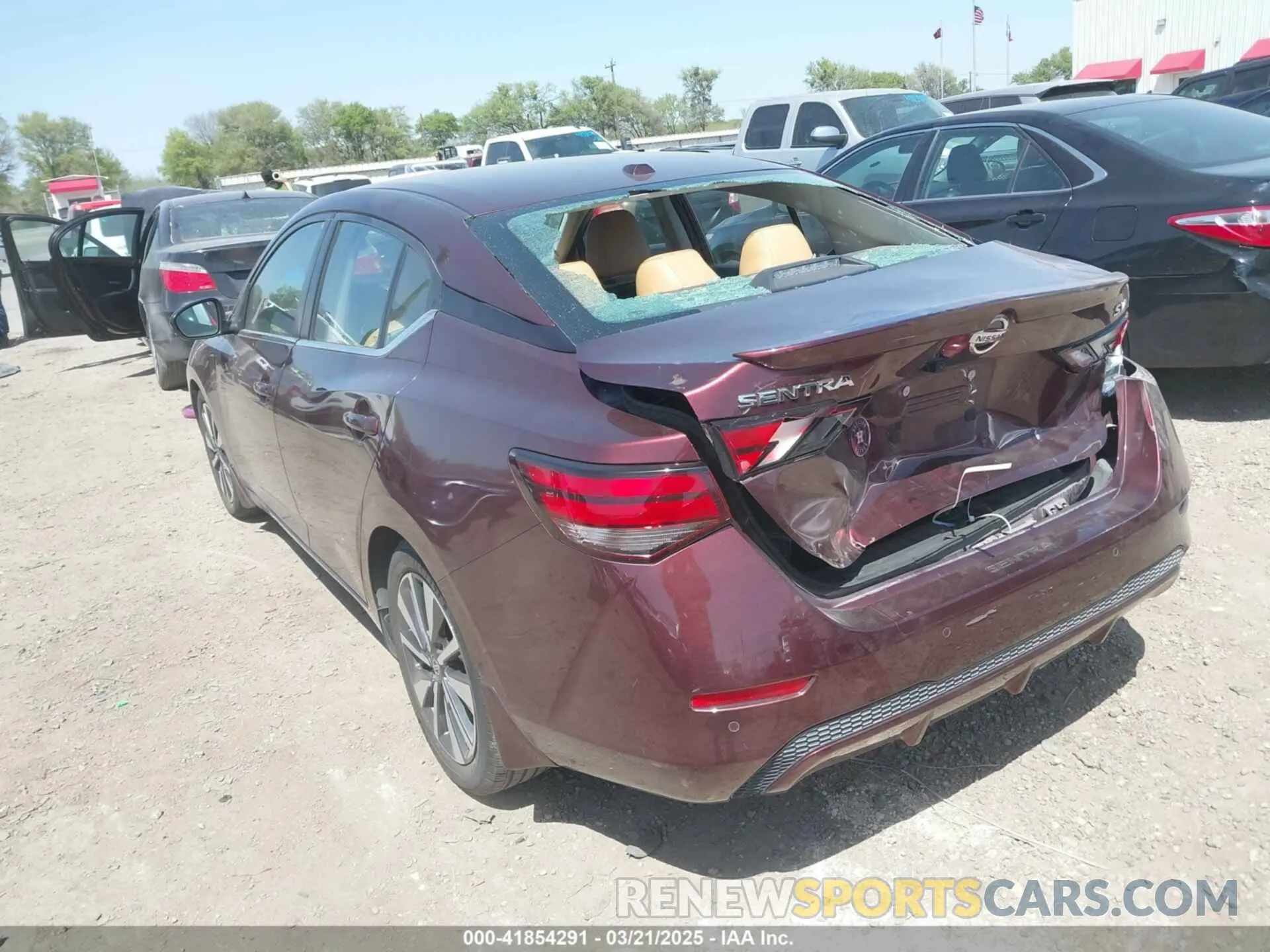 3 Photograph of a damaged car 3N1AB8CV2LY259588 NISSAN SENTRA 2020