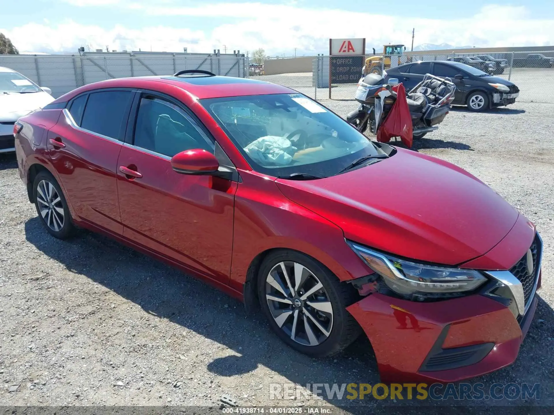 1 Photograph of a damaged car 3N1AB8CV2LY261082 NISSAN SENTRA 2020