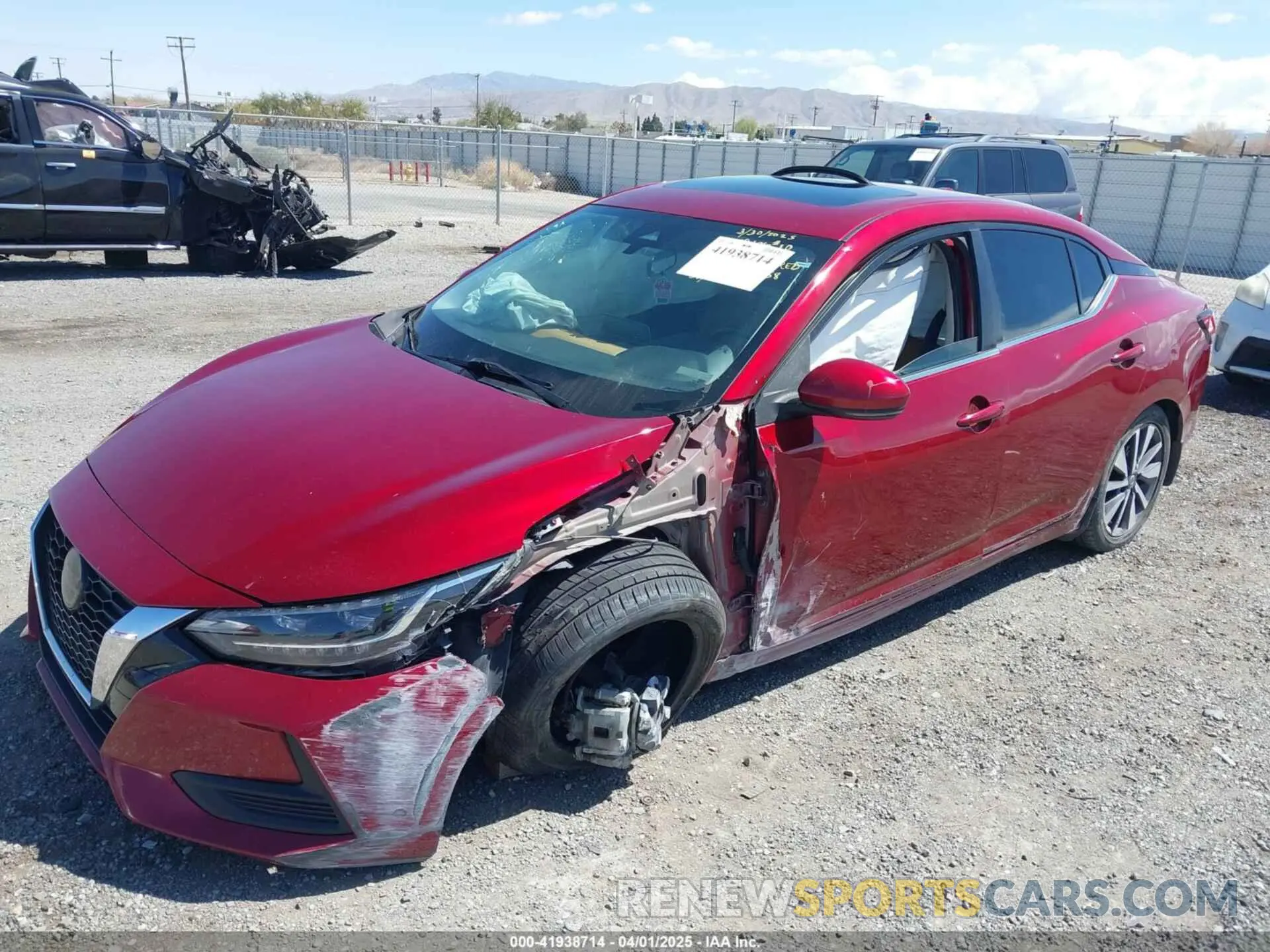 2 Photograph of a damaged car 3N1AB8CV2LY261082 NISSAN SENTRA 2020