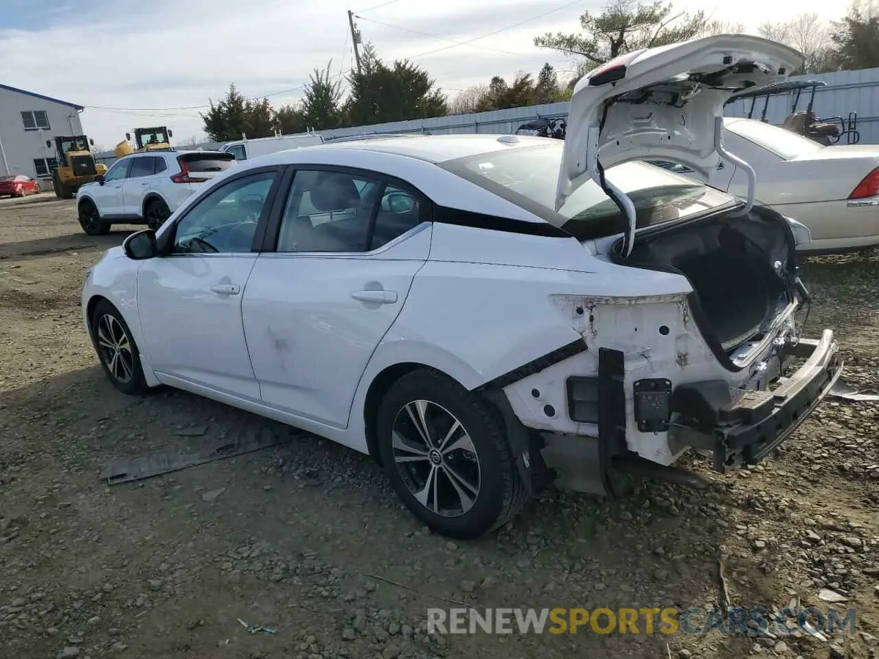 2 Photograph of a damaged car 3N1AB8CV2LY280327 NISSAN SENTRA 2020