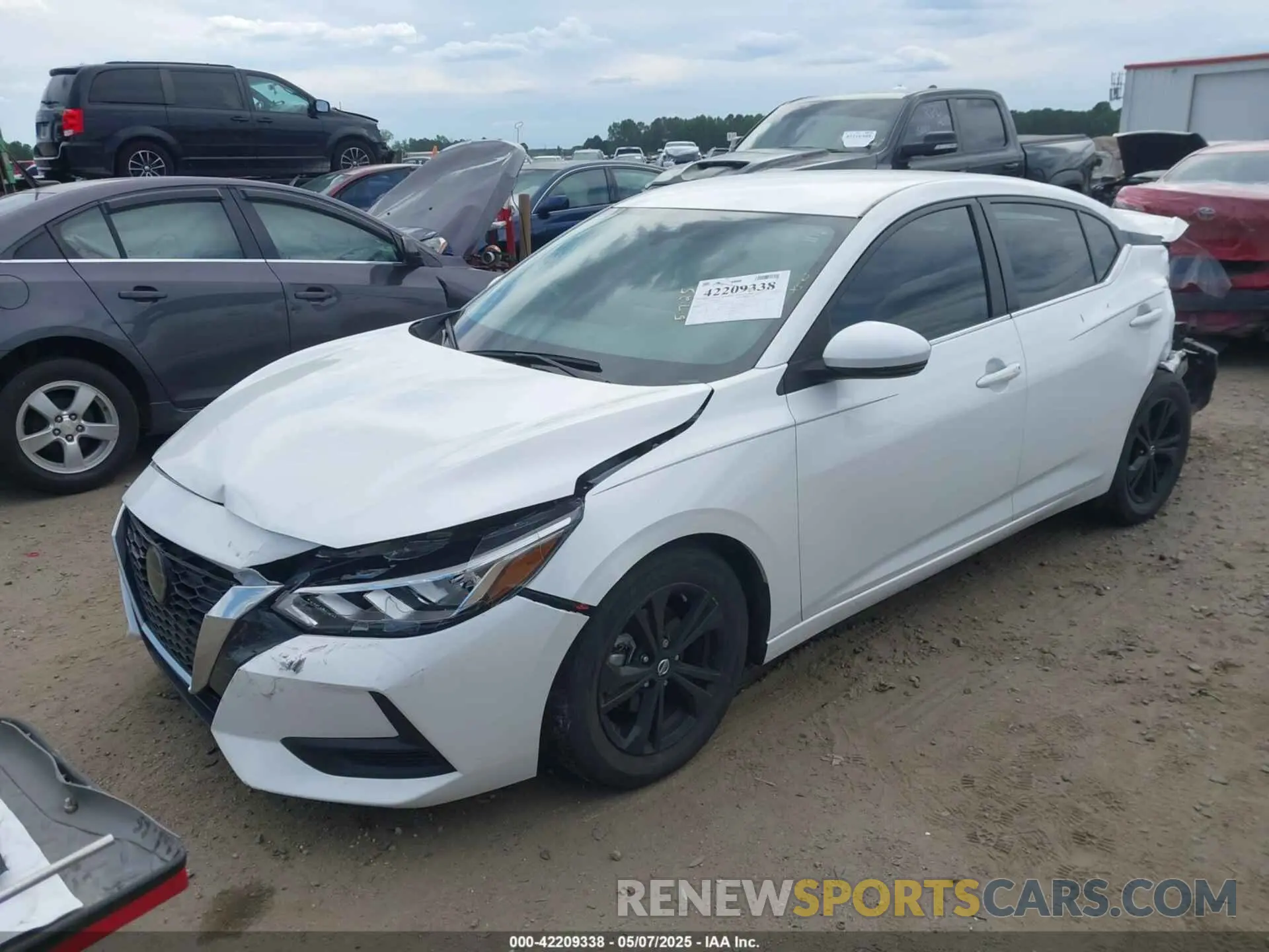 2 Photograph of a damaged car 3N1AB8CV3LY206267 NISSAN SENTRA 2020