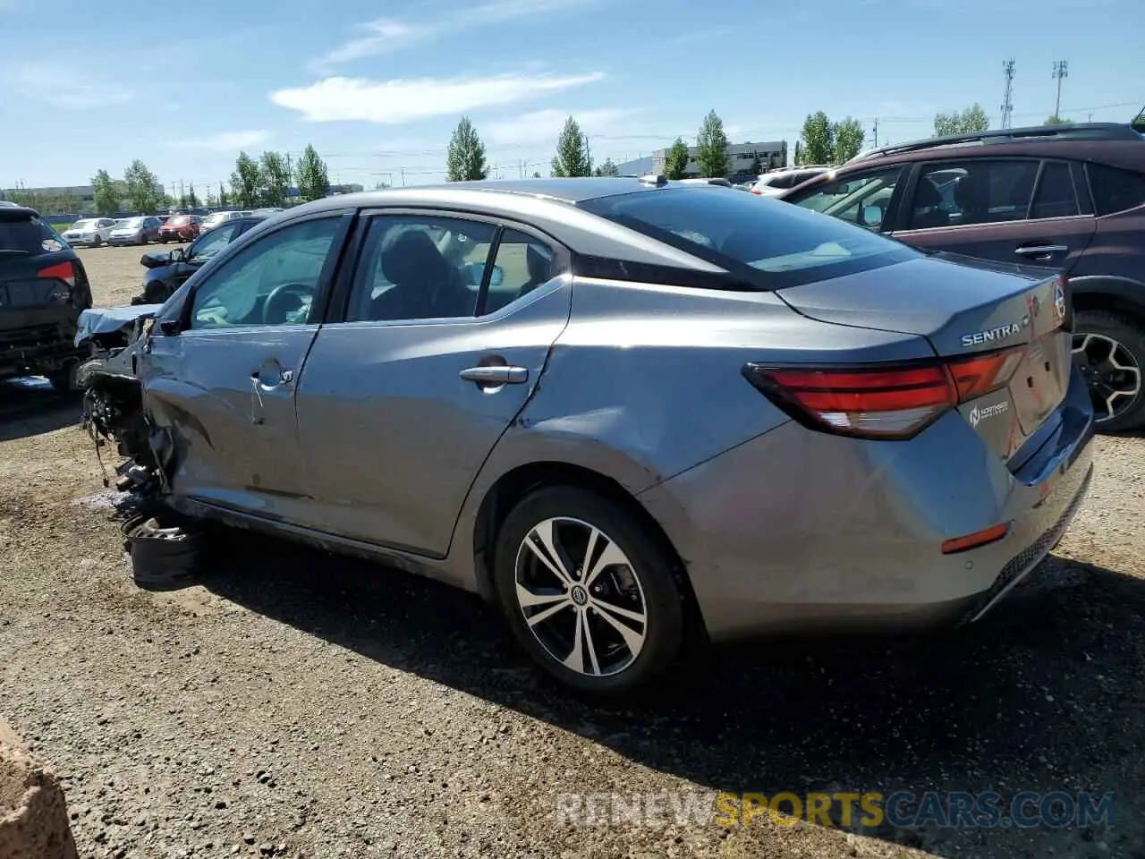 2 Photograph of a damaged car 3N1AB8CV3LY222632 NISSAN SENTRA 2020