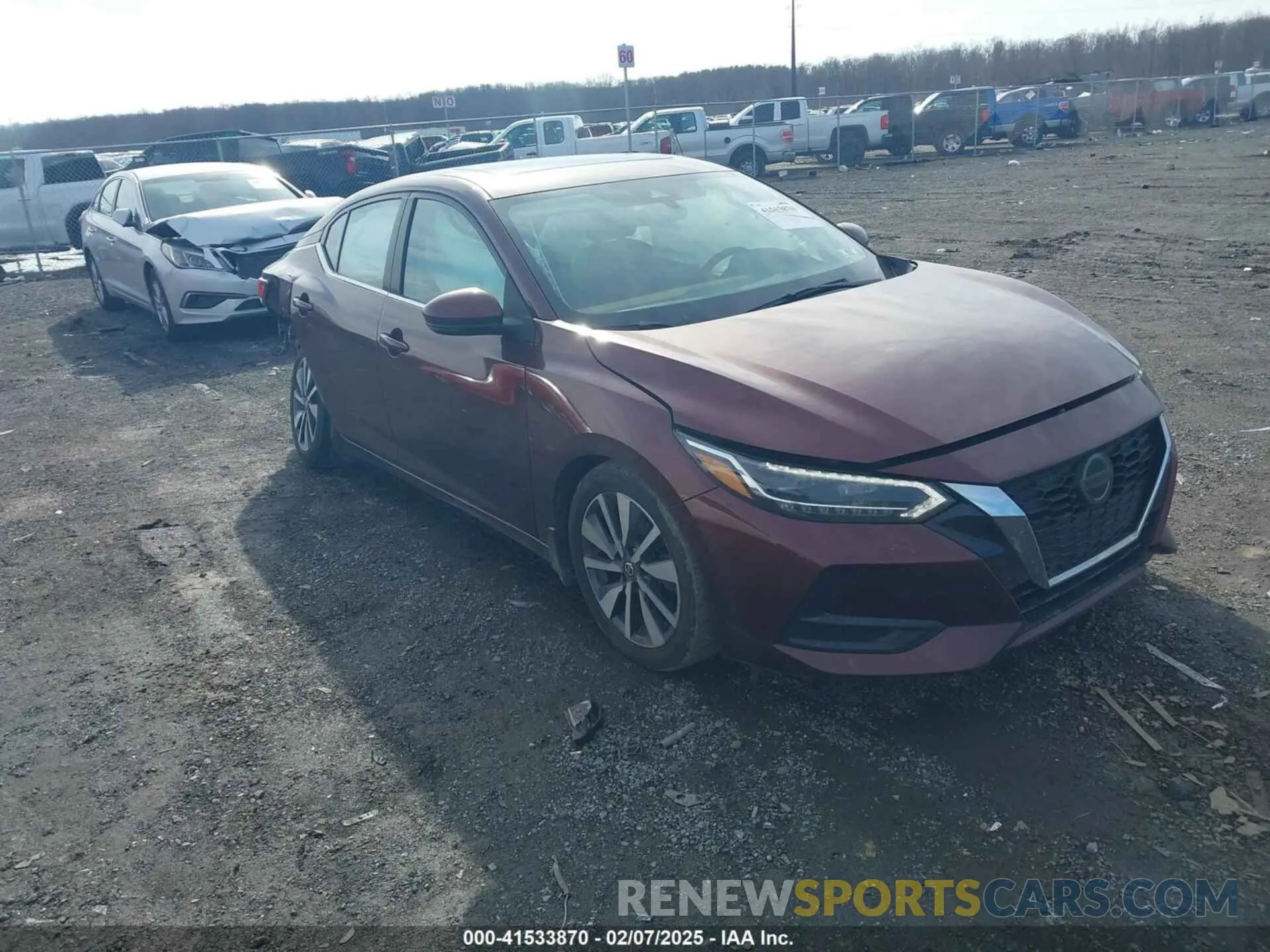1 Photograph of a damaged car 3N1AB8CV3LY253041 NISSAN SENTRA 2020