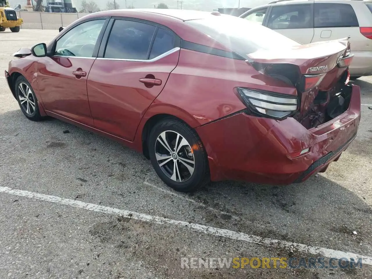 2 Photograph of a damaged car 3N1AB8CV3LY270356 NISSAN SENTRA 2020