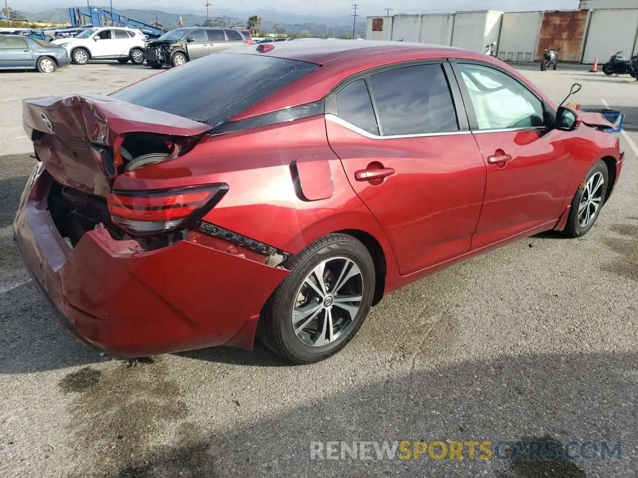 3 Photograph of a damaged car 3N1AB8CV3LY270356 NISSAN SENTRA 2020