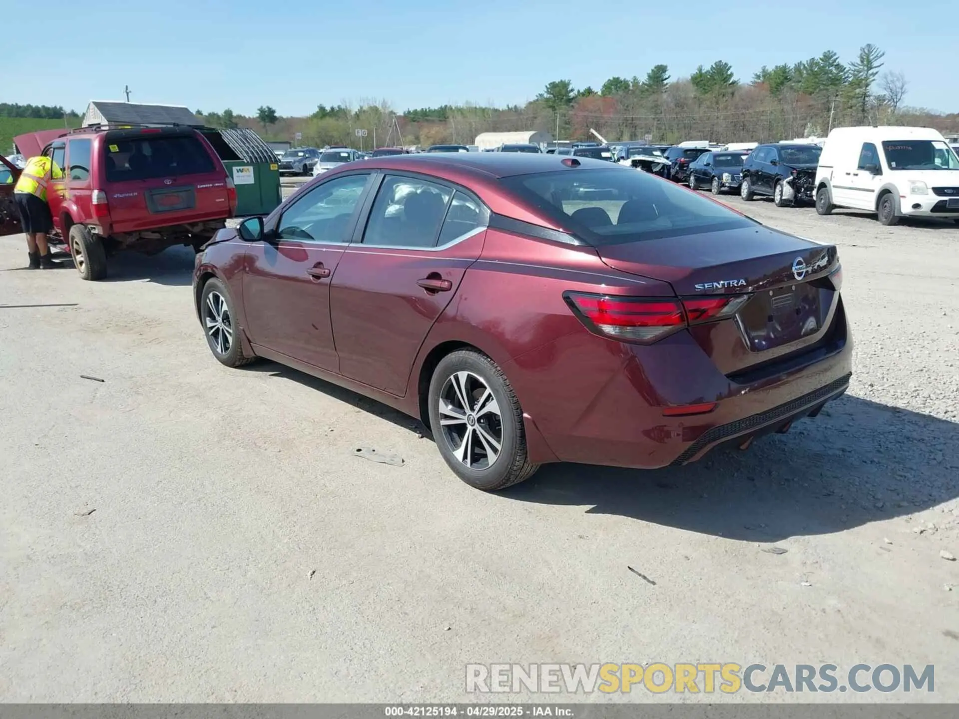 3 Photograph of a damaged car 3N1AB8CV3LY282894 NISSAN SENTRA 2020