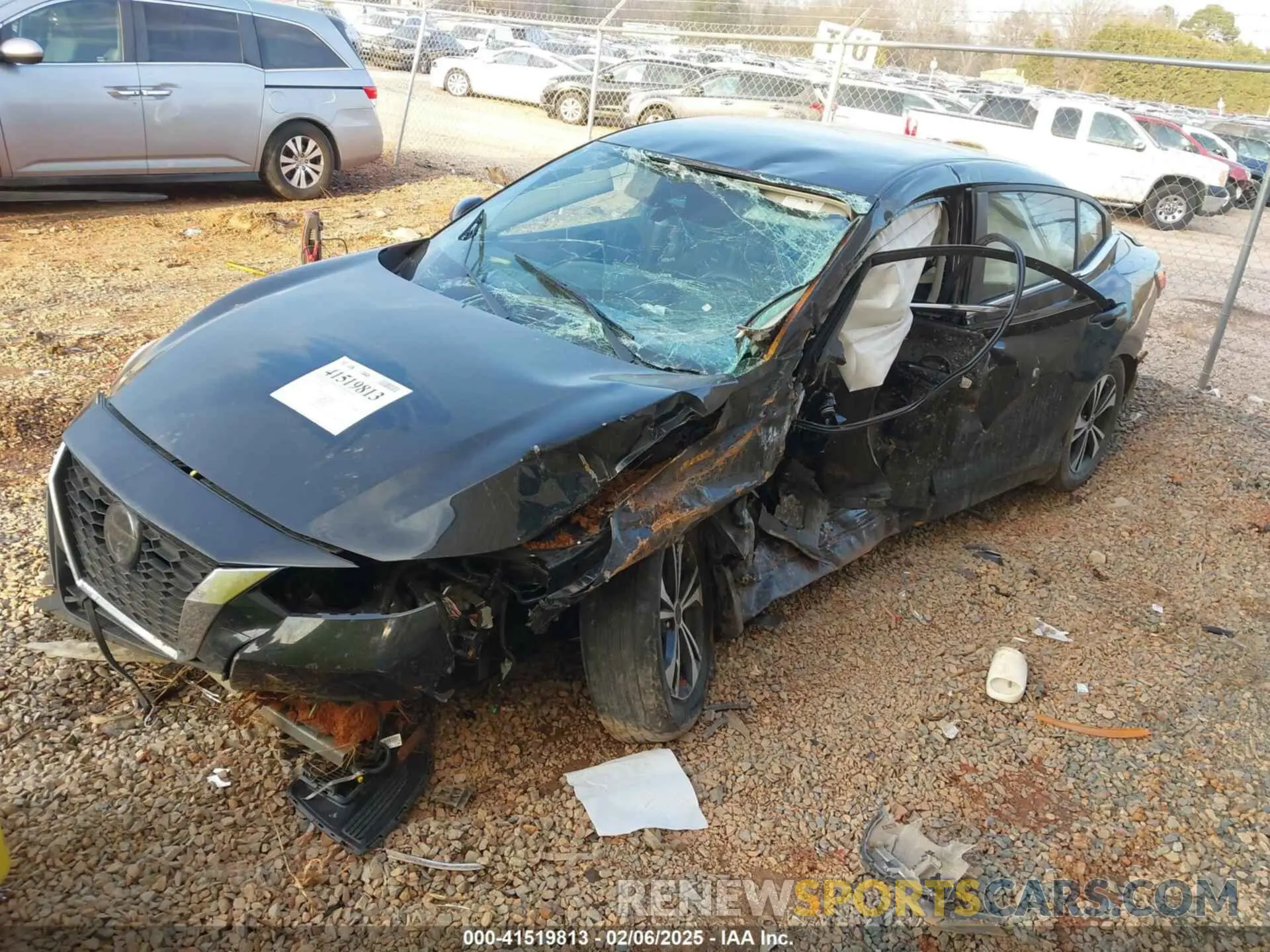 2 Photograph of a damaged car 3N1AB8CV3LY310807 NISSAN SENTRA 2020