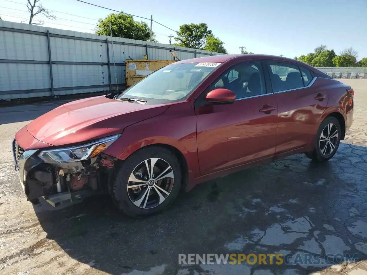 1 Photograph of a damaged car 3N1AB8CV3LY311536 NISSAN SENTRA 2020
