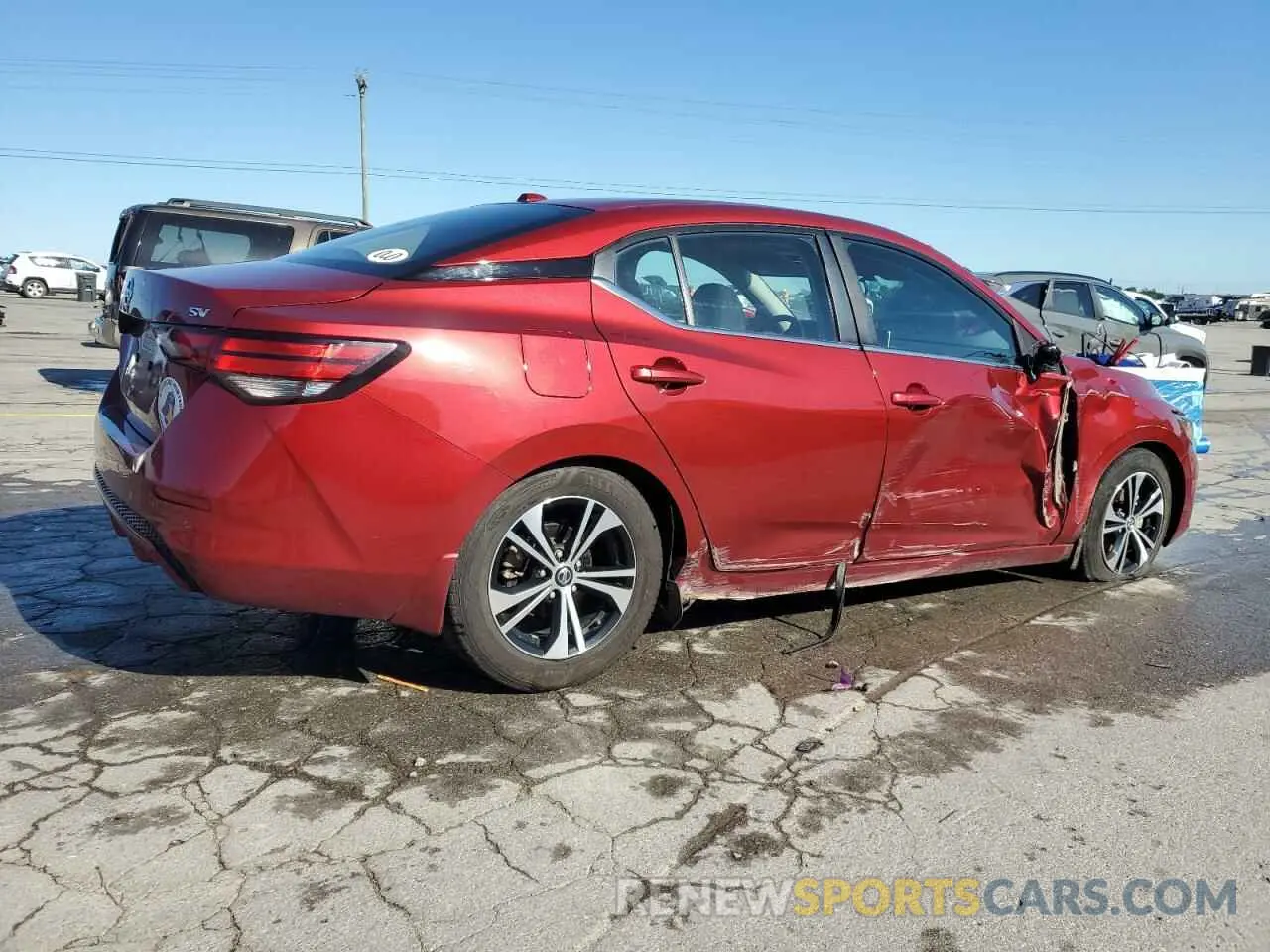3 Photograph of a damaged car 3N1AB8CV3LY311536 NISSAN SENTRA 2020