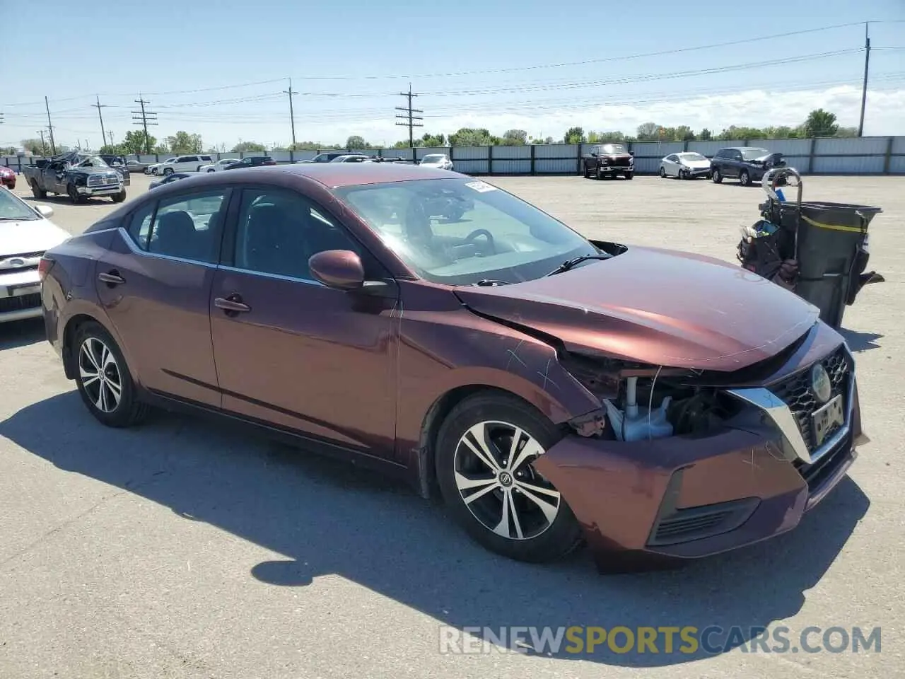 4 Photograph of a damaged car 3N1AB8CV4LY232392 NISSAN SENTRA 2020