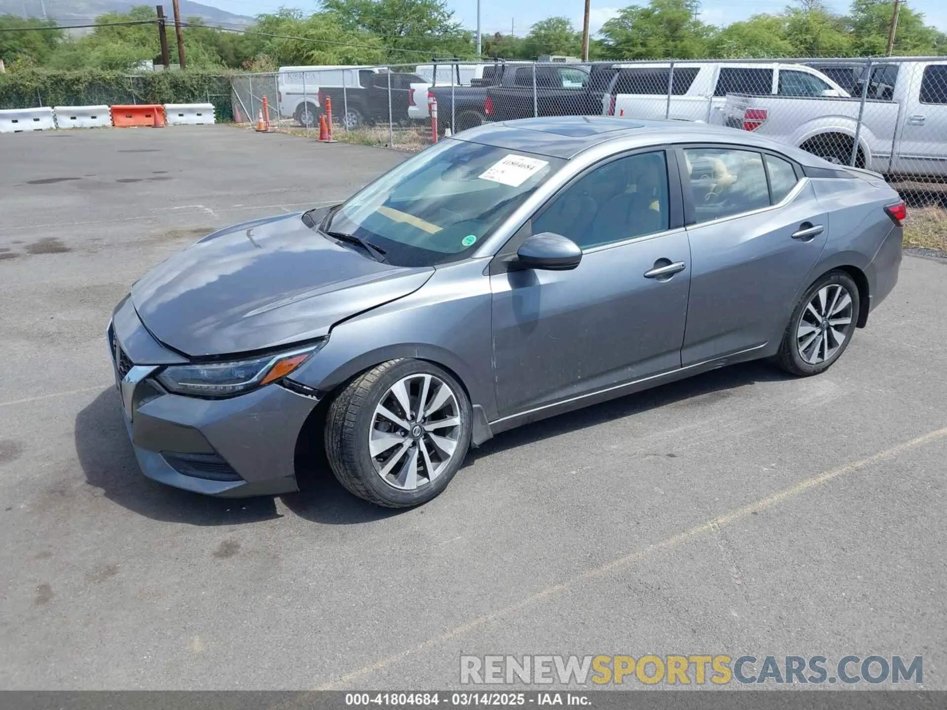2 Photograph of a damaged car 3N1AB8CV4LY241822 NISSAN SENTRA 2020