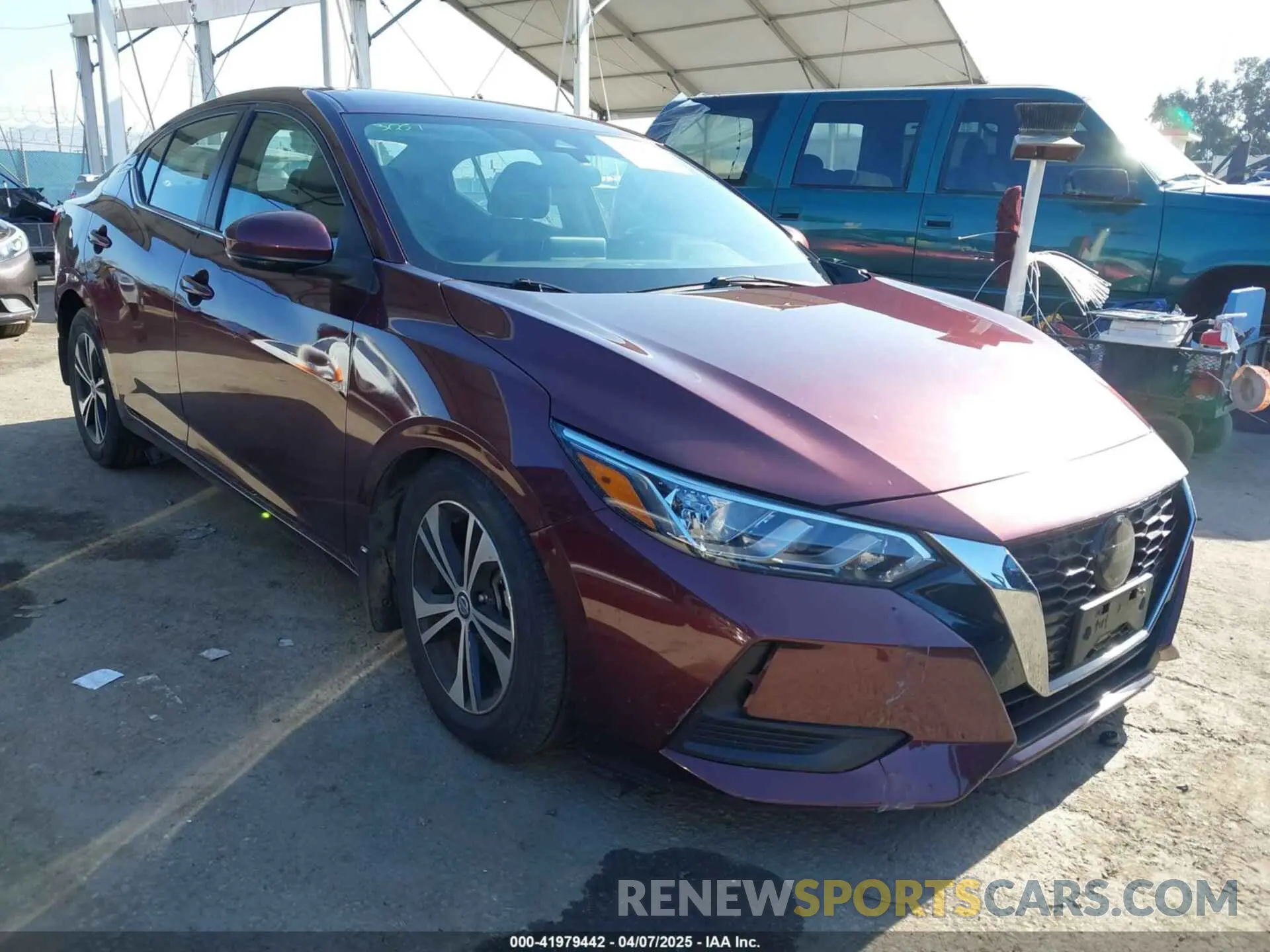 1 Photograph of a damaged car 3N1AB8CV4LY258488 NISSAN SENTRA 2020