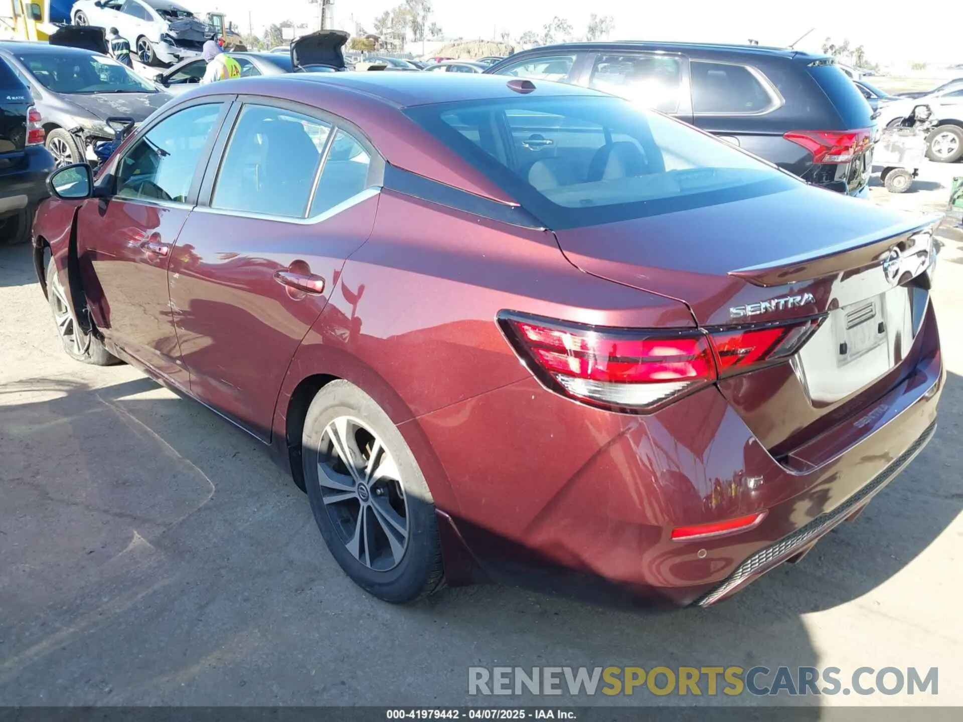 3 Photograph of a damaged car 3N1AB8CV4LY258488 NISSAN SENTRA 2020
