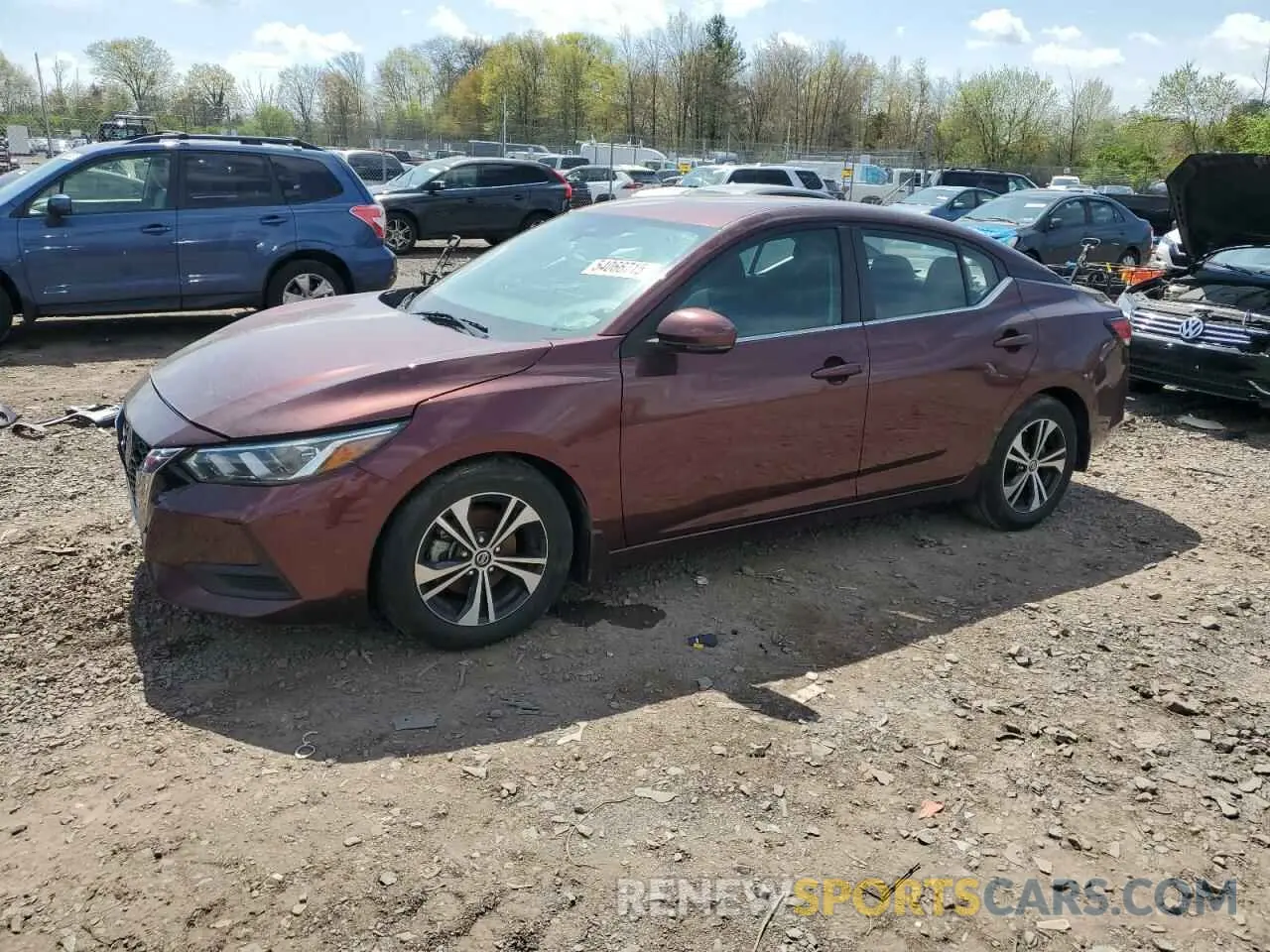 1 Photograph of a damaged car 3N1AB8CV4LY293905 NISSAN SENTRA 2020