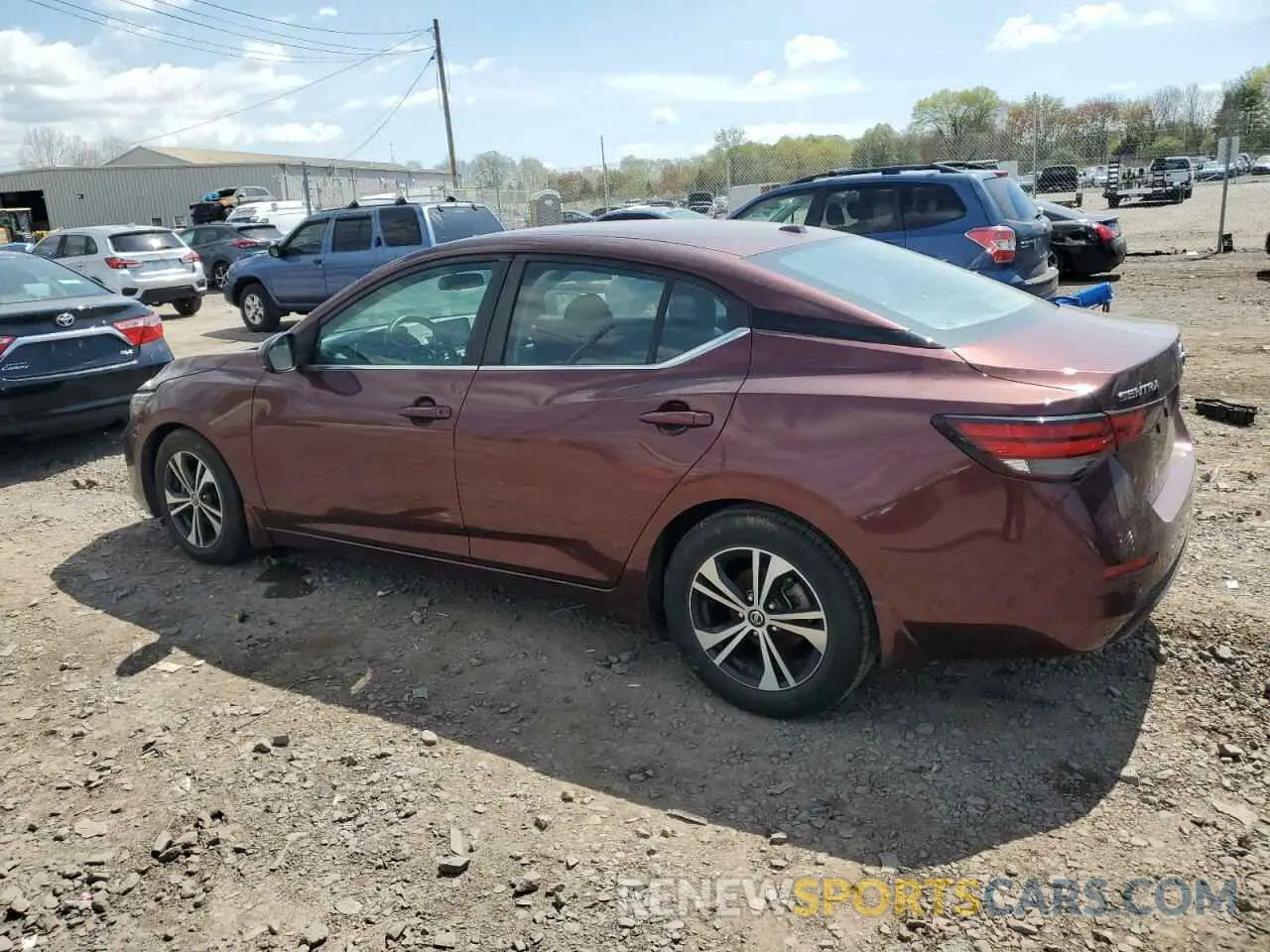 2 Photograph of a damaged car 3N1AB8CV4LY293905 NISSAN SENTRA 2020