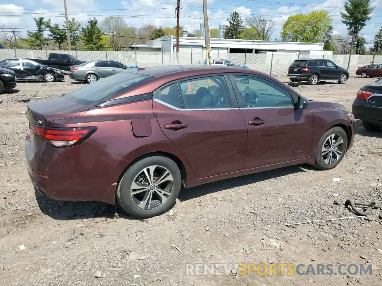 3 Photograph of a damaged car 3N1AB8CV4LY293905 NISSAN SENTRA 2020