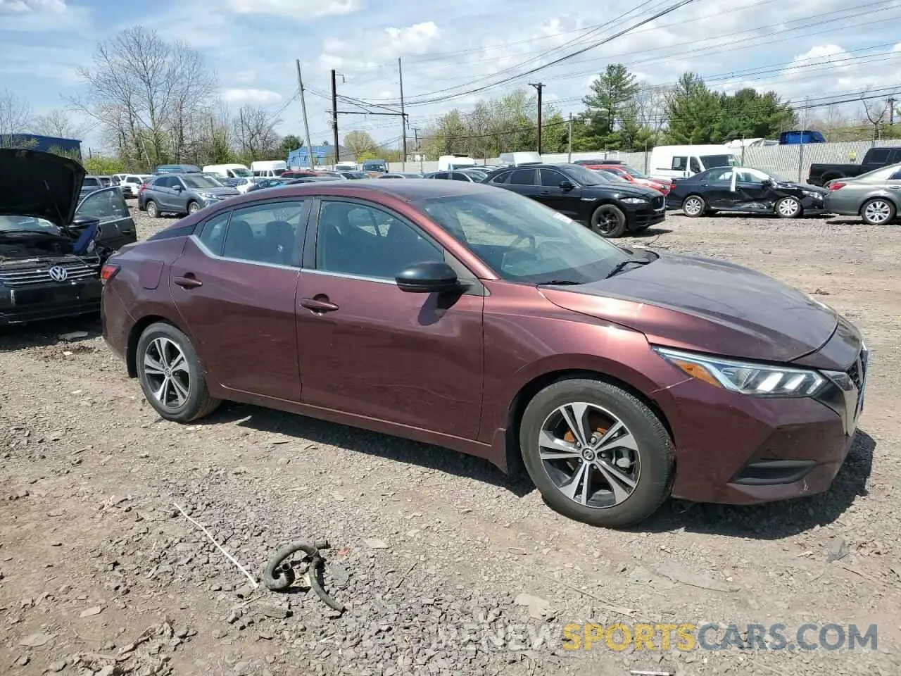4 Photograph of a damaged car 3N1AB8CV4LY293905 NISSAN SENTRA 2020