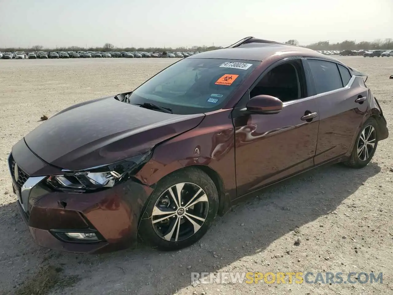 1 Photograph of a damaged car 3N1AB8CV4LY306331 NISSAN SENTRA 2020