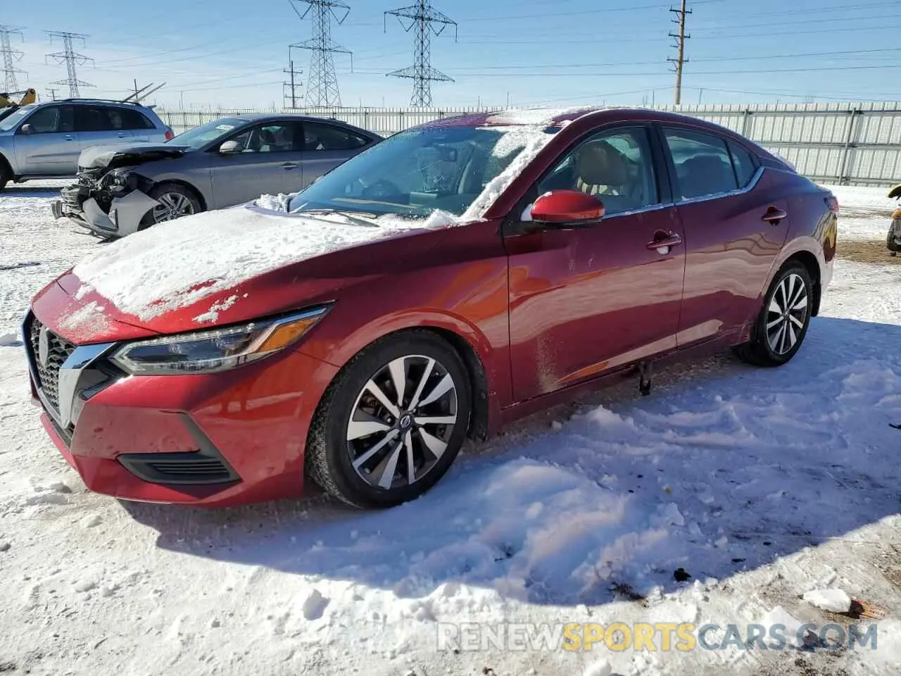 1 Photograph of a damaged car 3N1AB8CV4LY313392 NISSAN SENTRA 2020