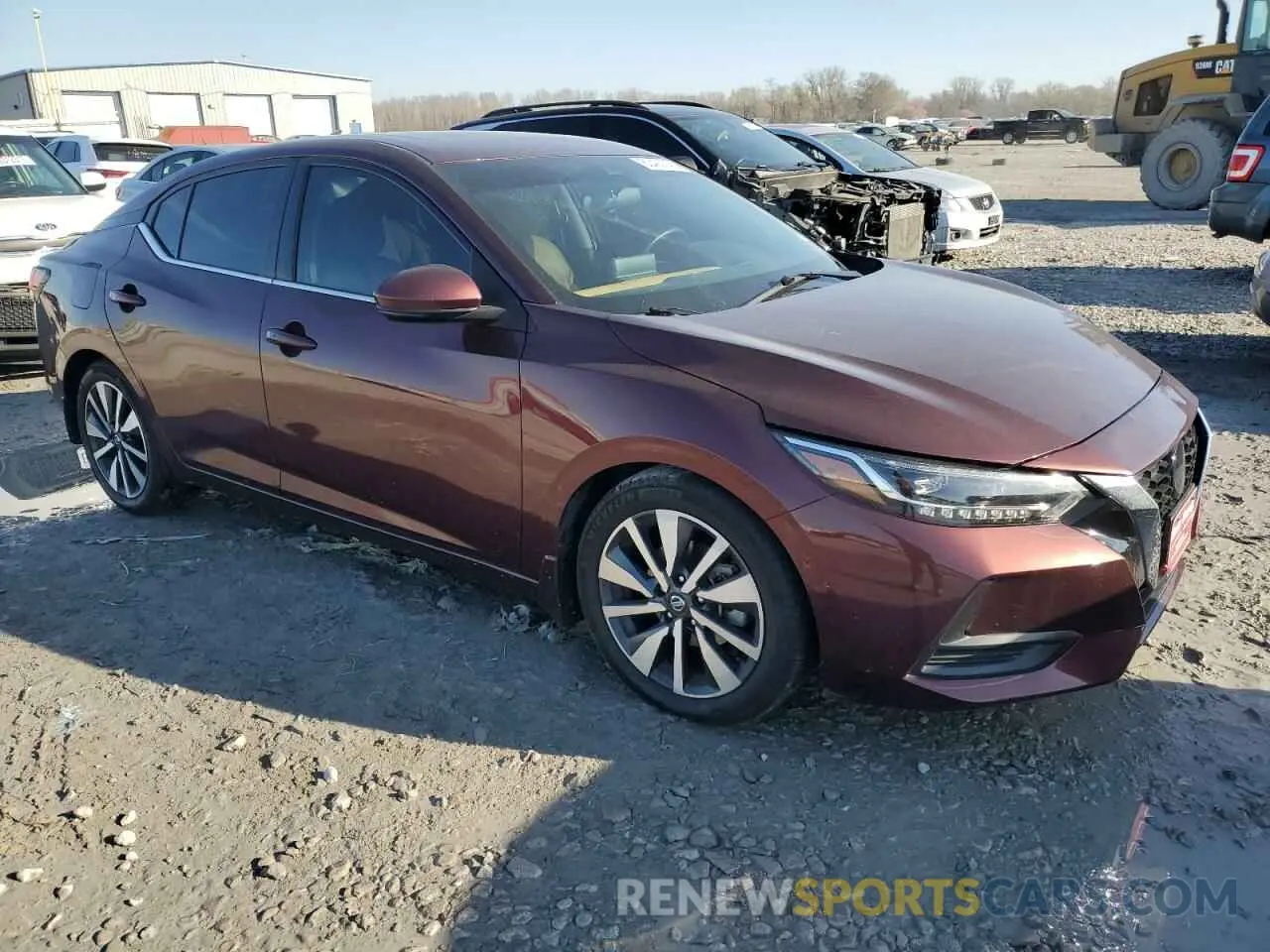 4 Photograph of a damaged car 3N1AB8CV5LY231459 NISSAN SENTRA 2020