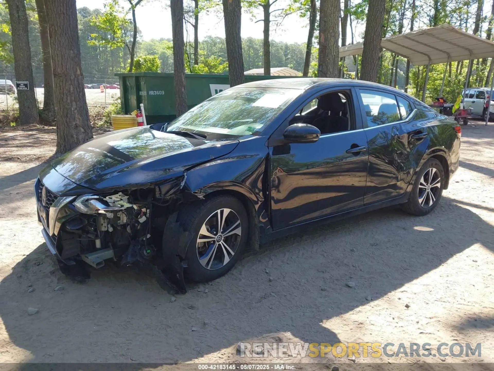 2 Photograph of a damaged car 3N1AB8CV5LY233194 NISSAN SENTRA 2020