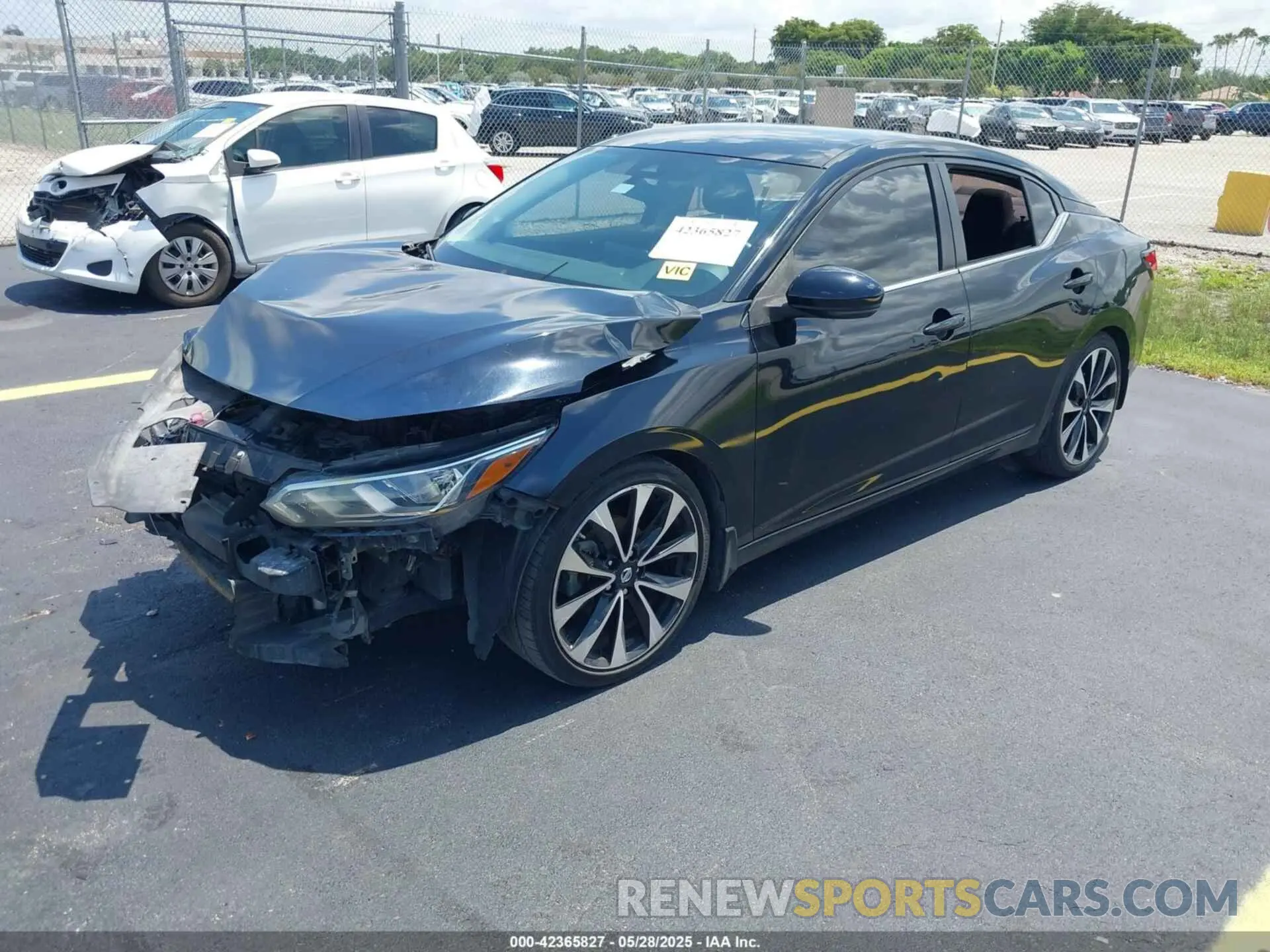 2 Photograph of a damaged car 3N1AB8CV5LY241781 NISSAN SENTRA 2020