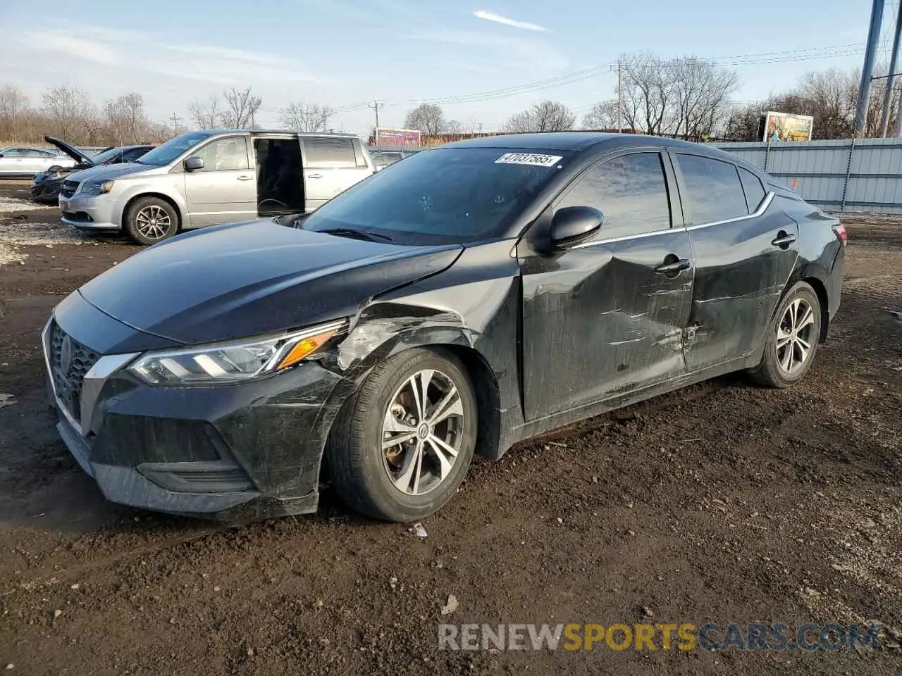 1 Photograph of a damaged car 3N1AB8CV5LY255616 NISSAN SENTRA 2020