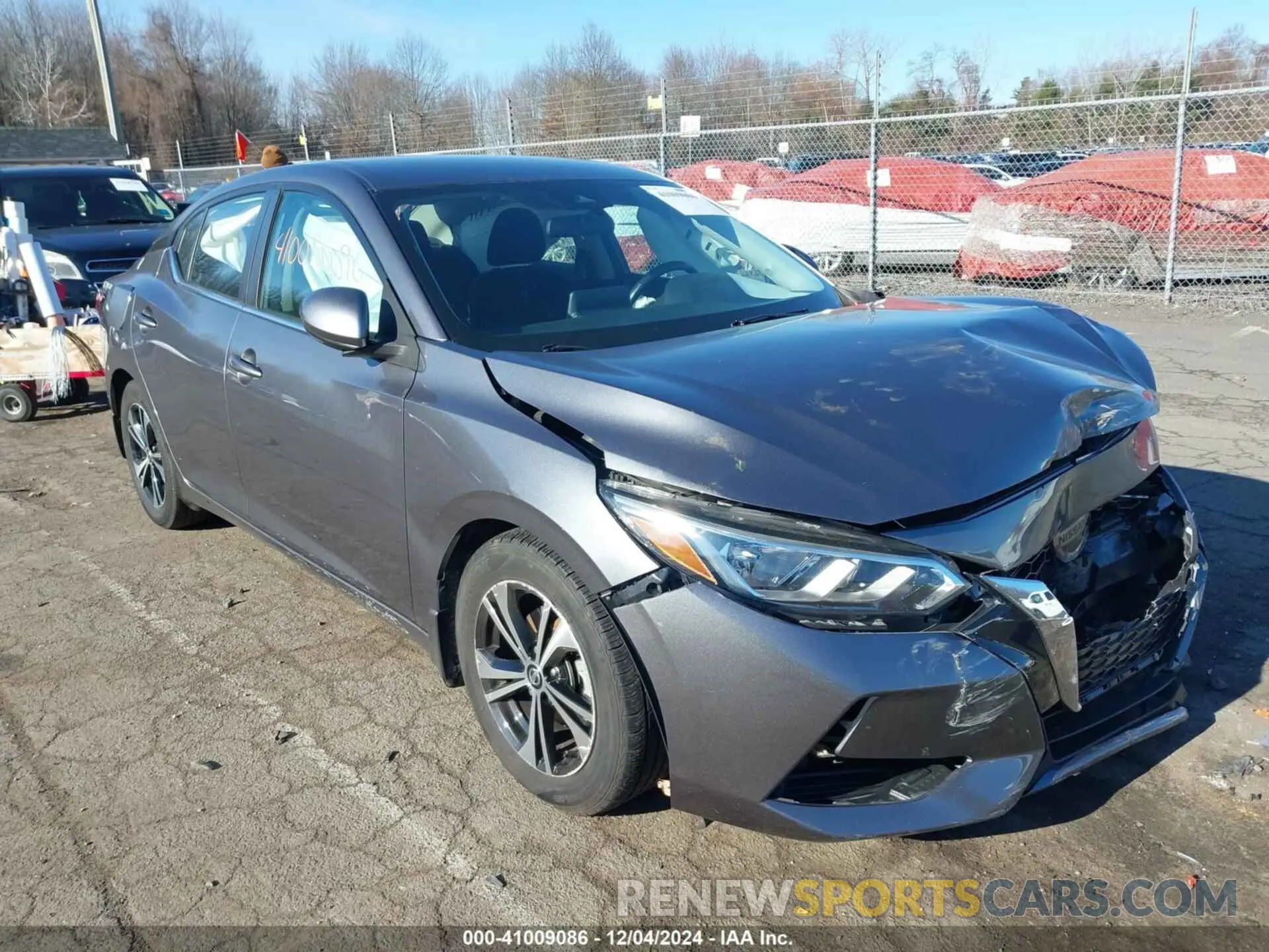 1 Photograph of a damaged car 3N1AB8CV5LY257317 NISSAN SENTRA 2020