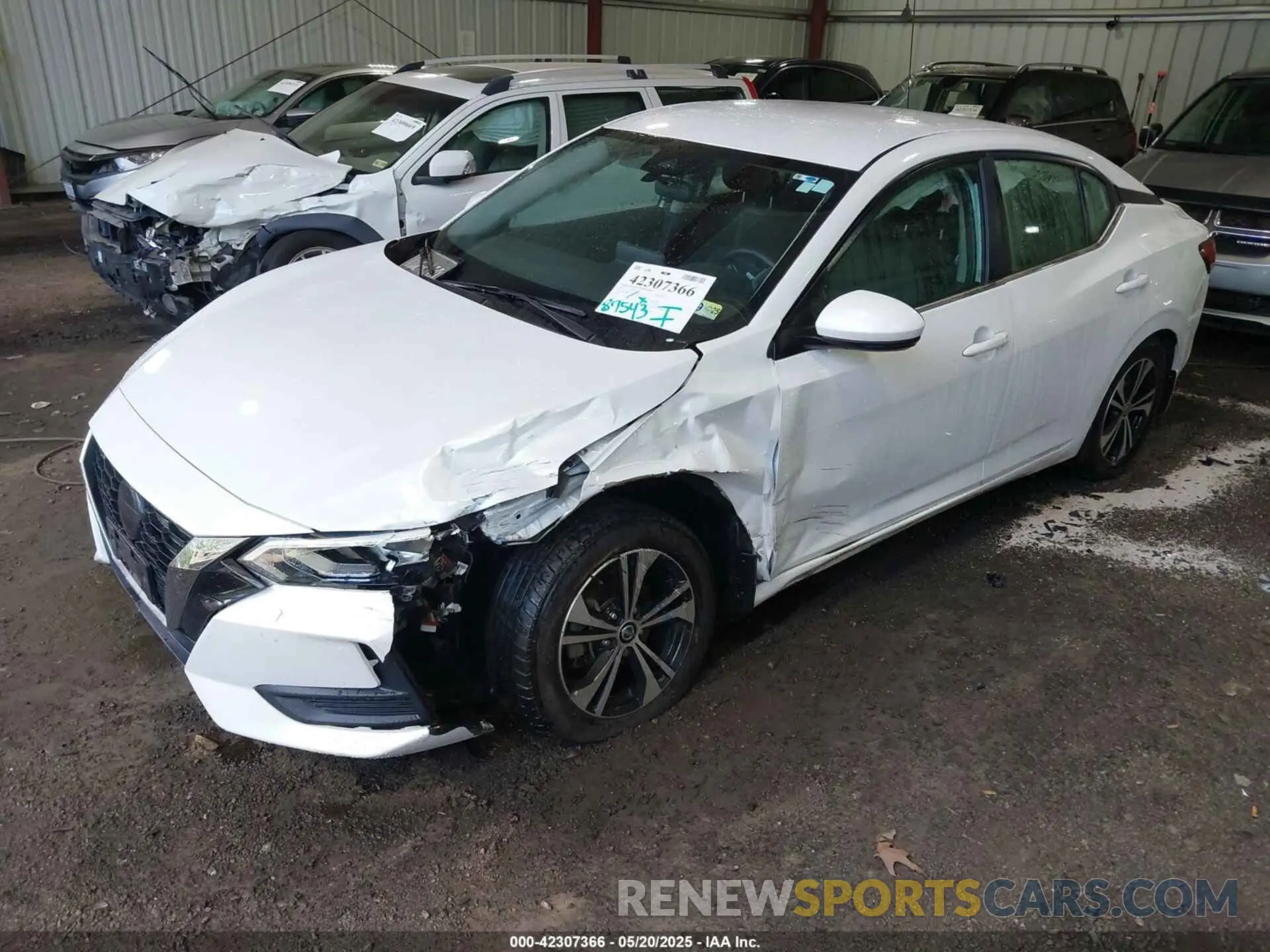 2 Photograph of a damaged car 3N1AB8CV5LY267359 NISSAN SENTRA 2020