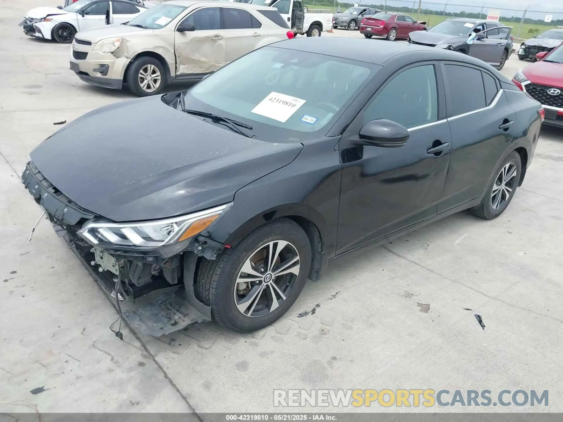 2 Photograph of a damaged car 3N1AB8CV5LY271394 NISSAN SENTRA 2020