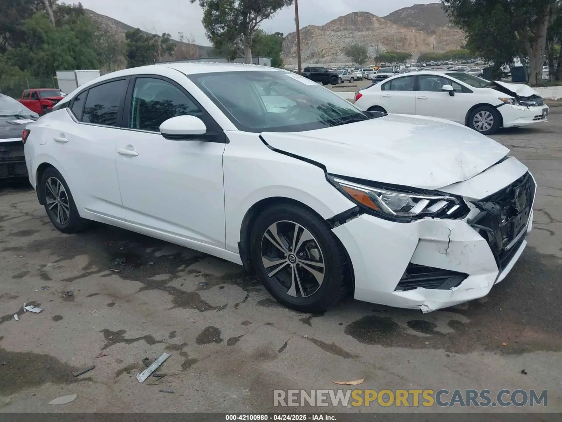 1 Photograph of a damaged car 3N1AB8CV5LY279916 NISSAN SENTRA 2020