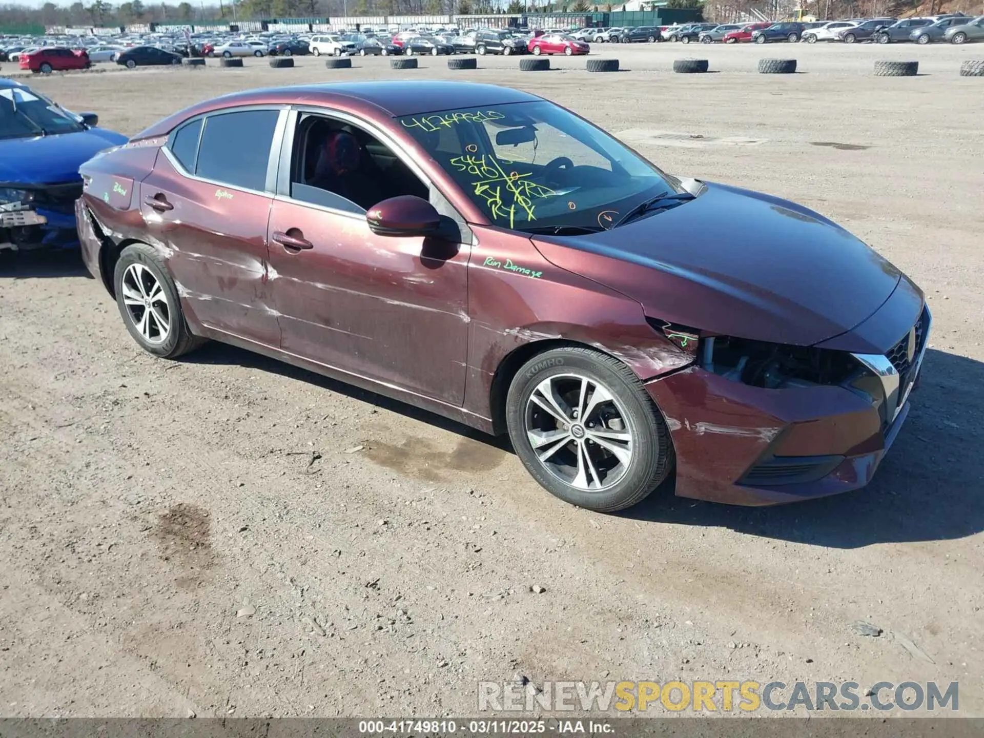 1 Photograph of a damaged car 3N1AB8CV6LY259139 NISSAN SENTRA 2020