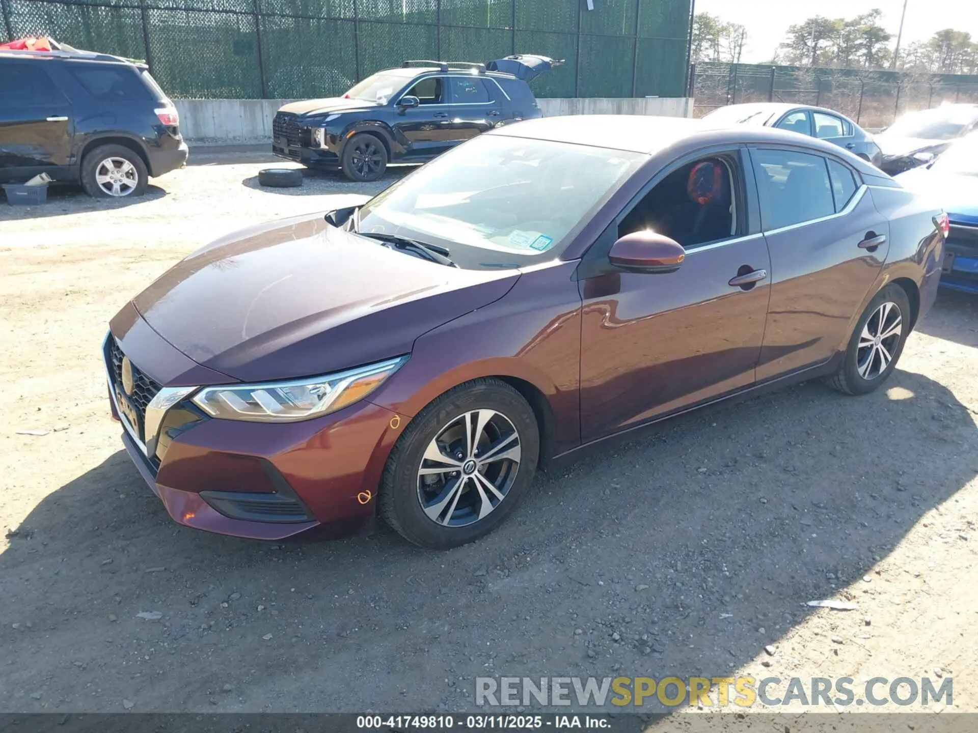 2 Photograph of a damaged car 3N1AB8CV6LY259139 NISSAN SENTRA 2020