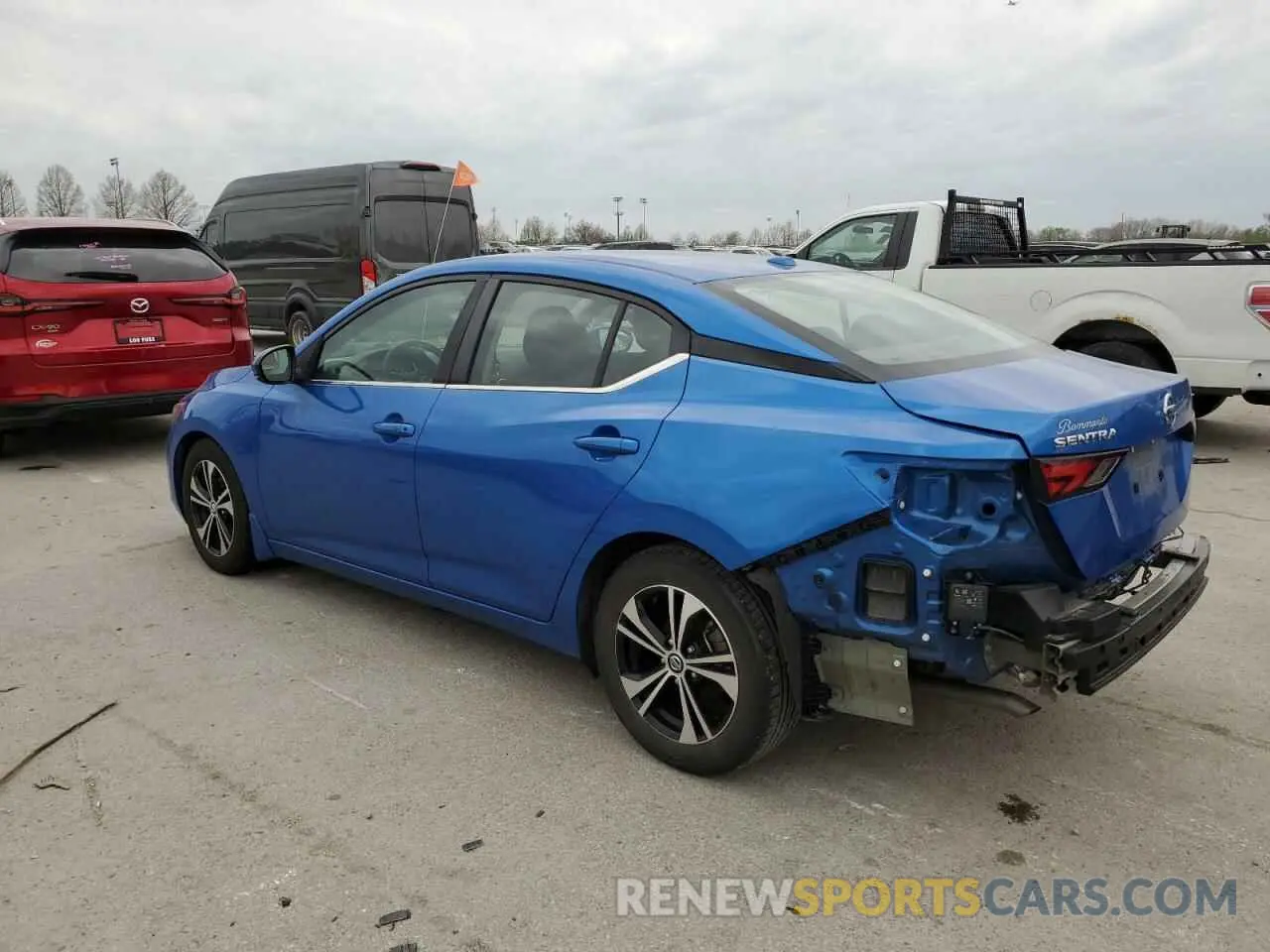 2 Photograph of a damaged car 3N1AB8CV6LY260551 NISSAN SENTRA 2020