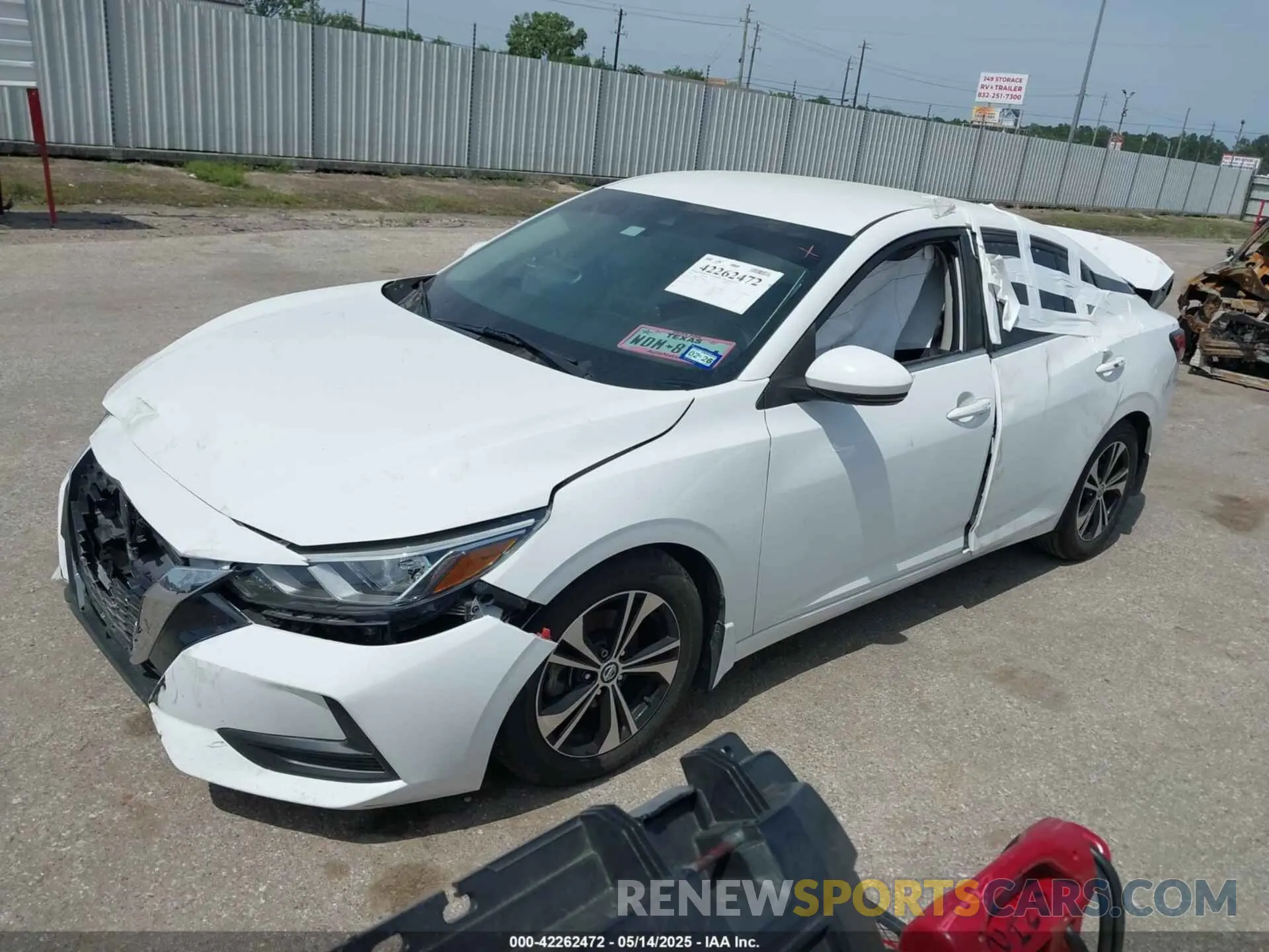 2 Photograph of a damaged car 3N1AB8CV6LY268360 NISSAN SENTRA 2020