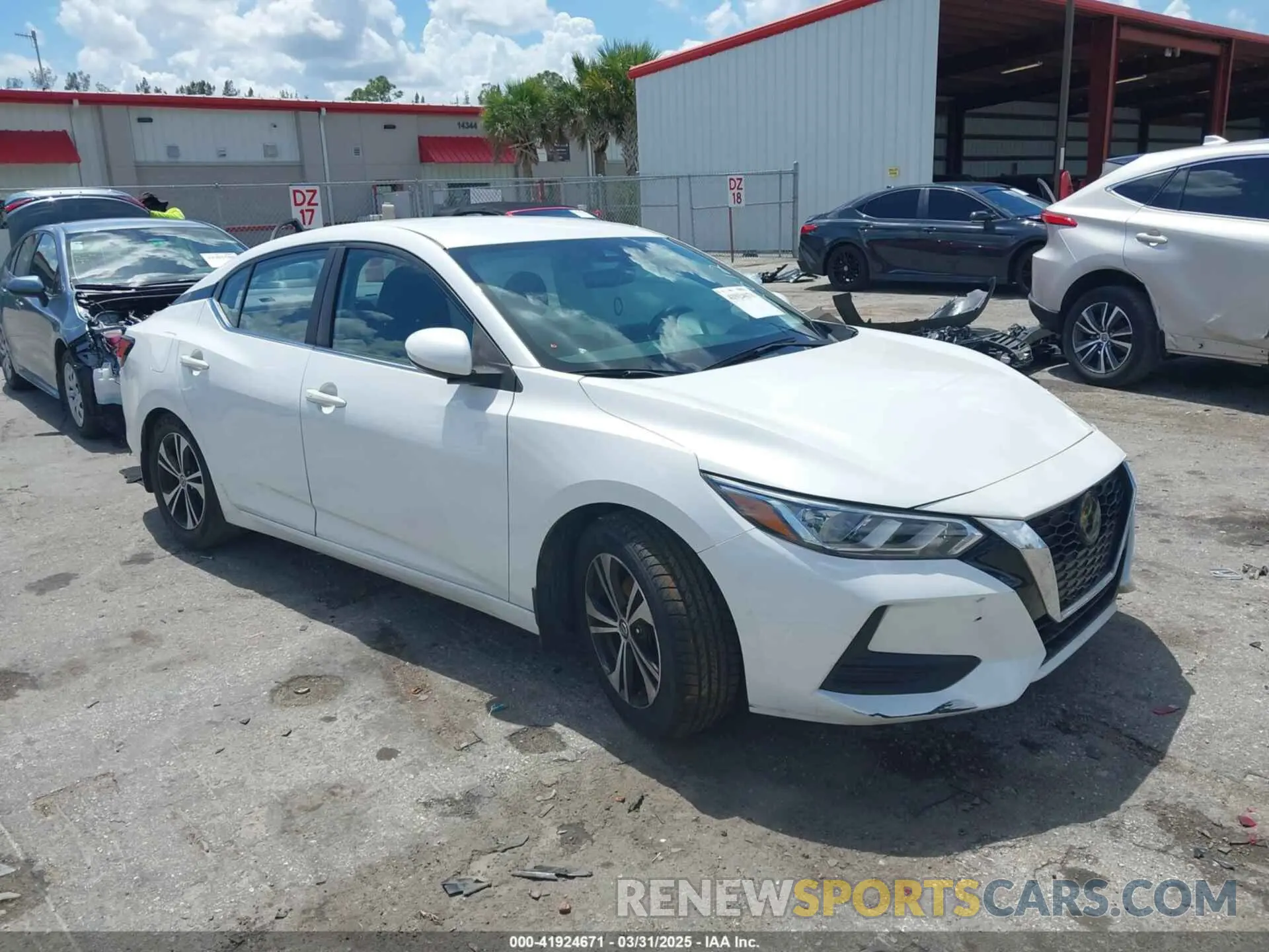 1 Photograph of a damaged car 3N1AB8CV6LY292612 NISSAN SENTRA 2020