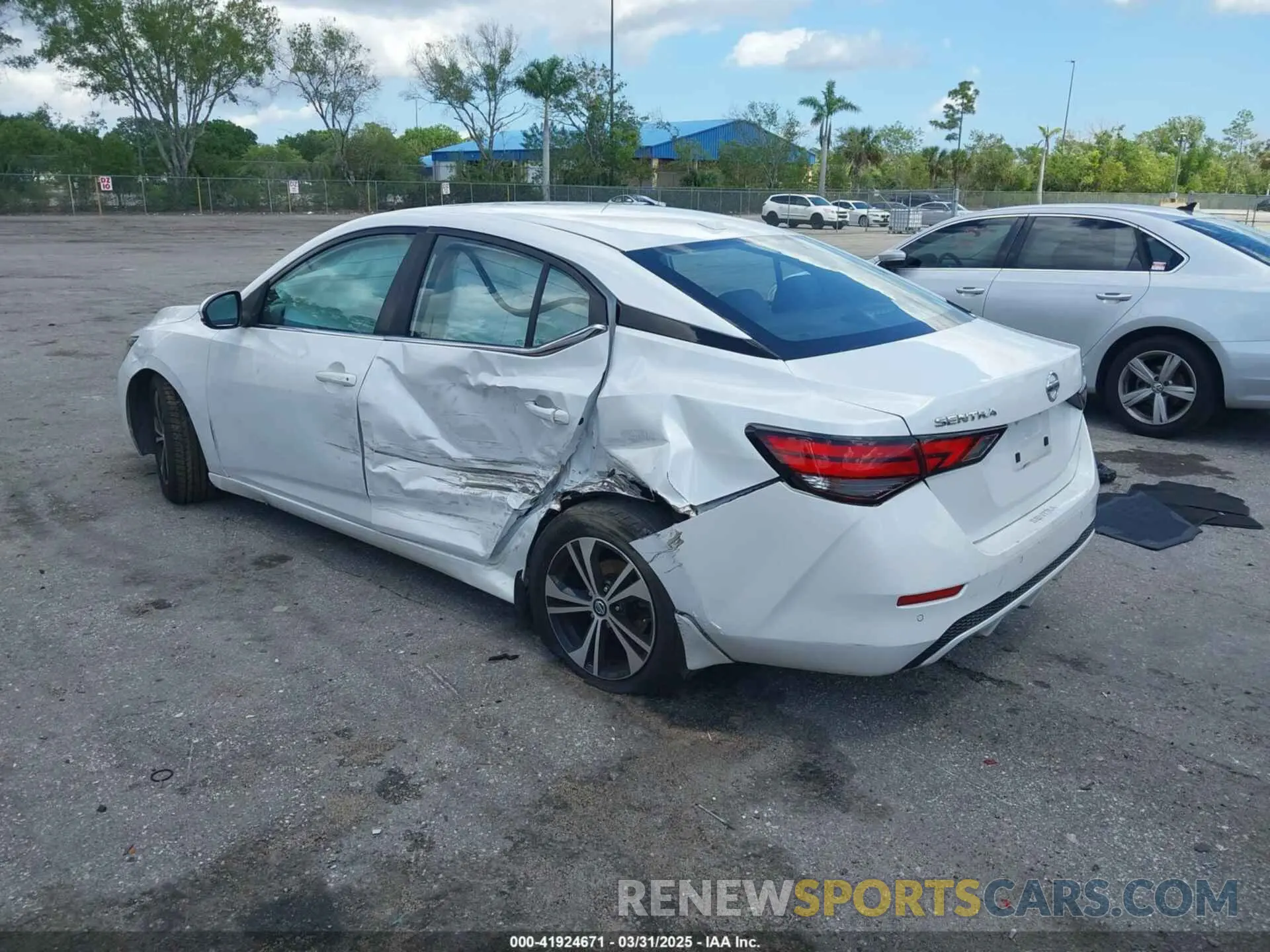 3 Photograph of a damaged car 3N1AB8CV6LY292612 NISSAN SENTRA 2020
