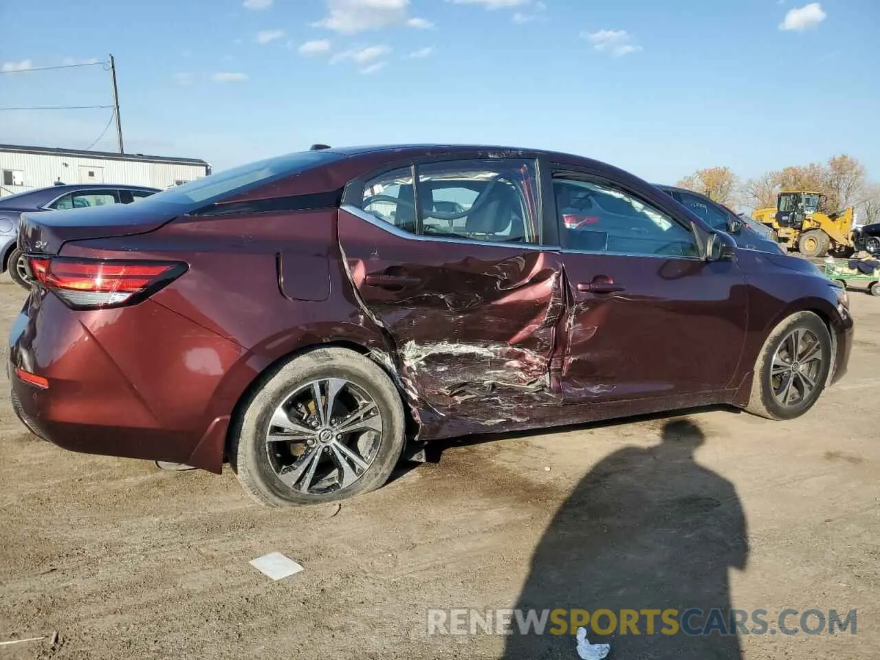 3 Photograph of a damaged car 3N1AB8CV6LY311062 NISSAN SENTRA 2020