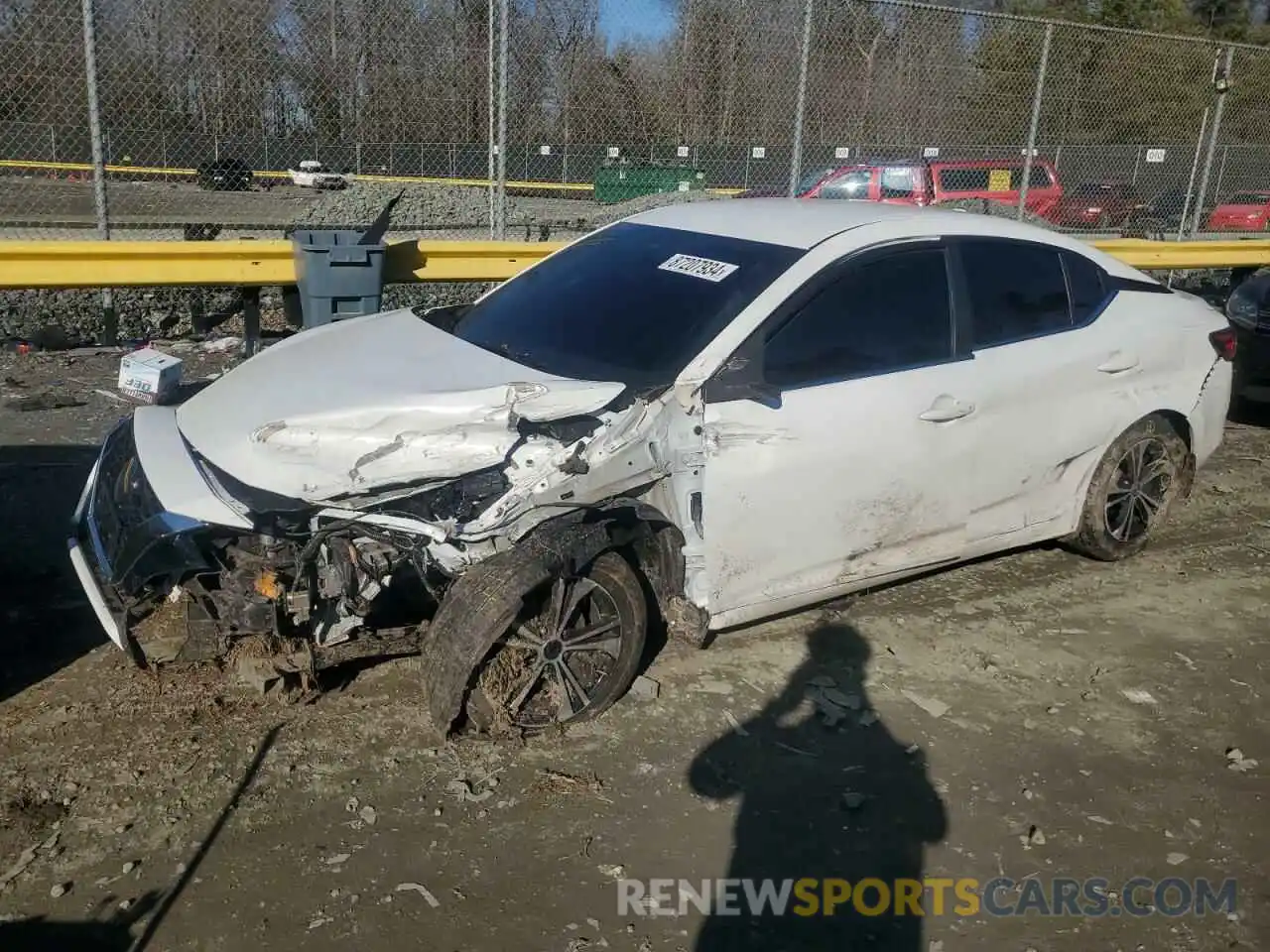 1 Photograph of a damaged car 3N1AB8CV6LY312888 NISSAN SENTRA 2020