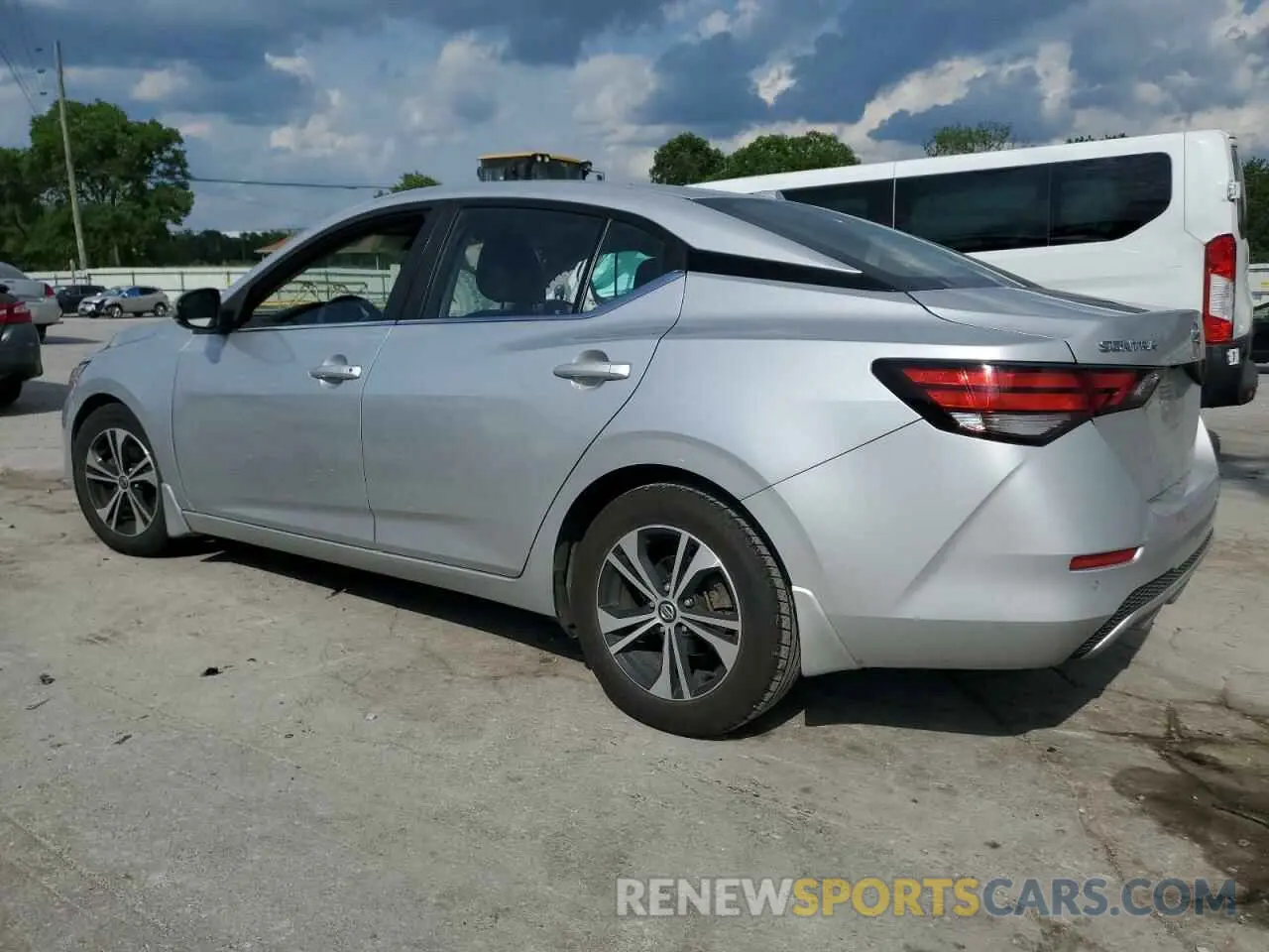 2 Photograph of a damaged car 3N1AB8CV7LY223699 NISSAN SENTRA 2020
