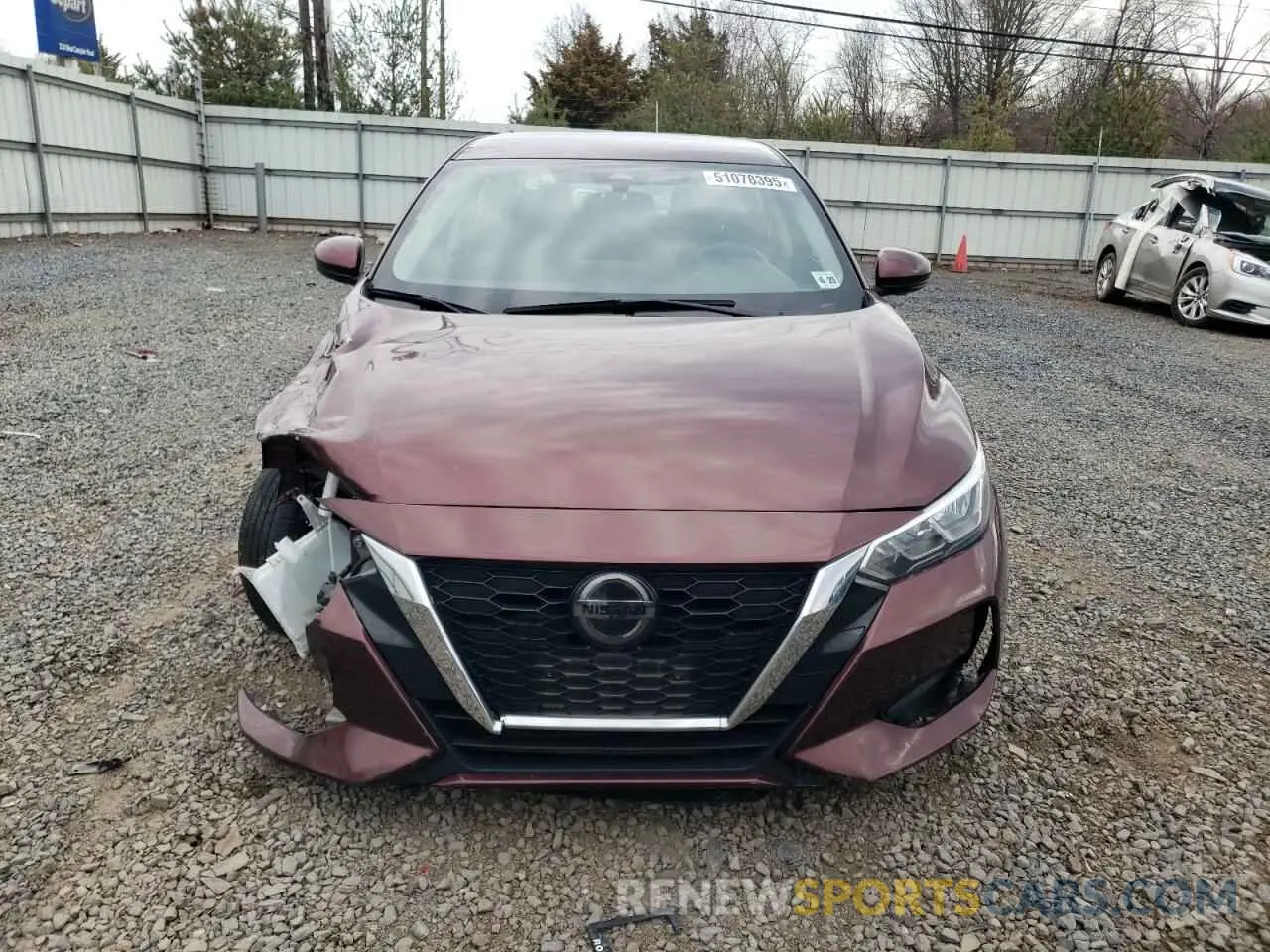 5 Photograph of a damaged car 3N1AB8CV7LY226571 NISSAN SENTRA 2020