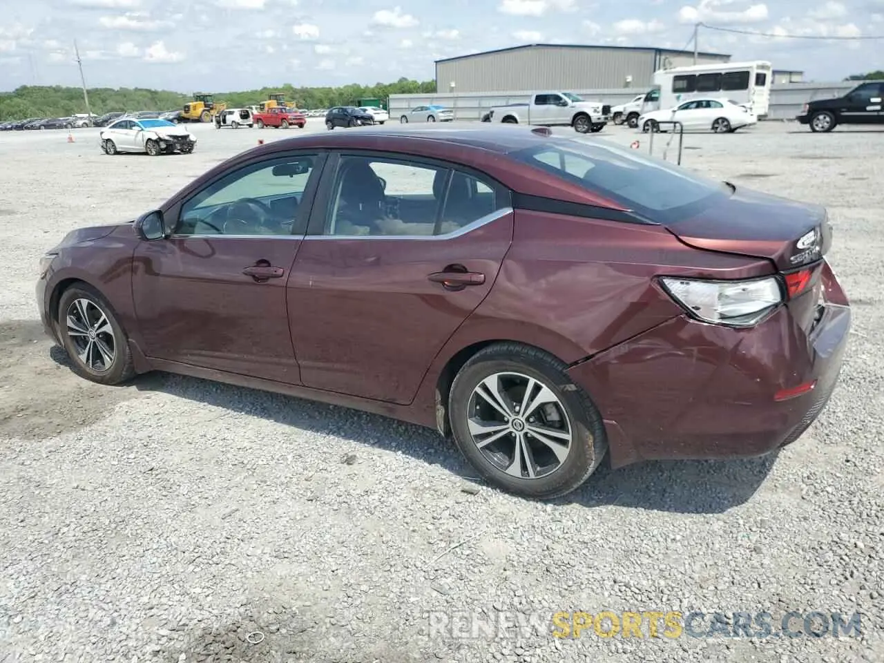 2 Photograph of a damaged car 3N1AB8CV7LY256458 NISSAN SENTRA 2020