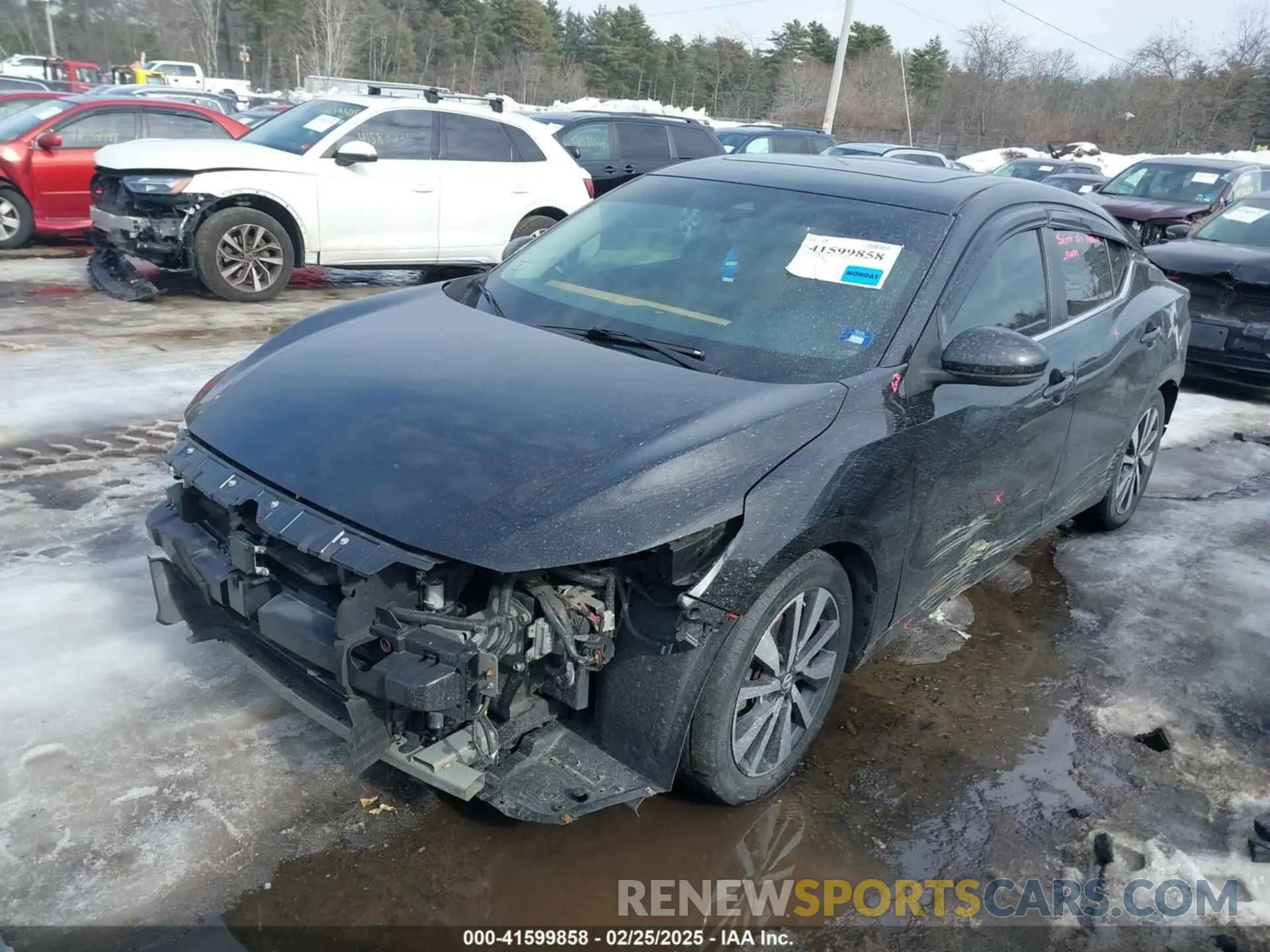 2 Photograph of a damaged car 3N1AB8CV7LY302306 NISSAN SENTRA 2020