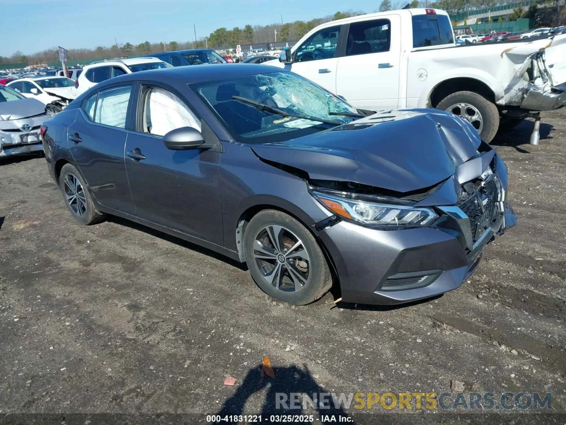 1 Photograph of a damaged car 3N1AB8CV8LY207186 NISSAN SENTRA 2020