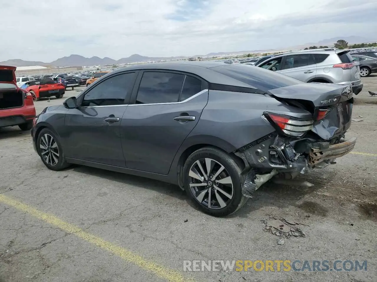 2 Photograph of a damaged car 3N1AB8CV8LY230483 NISSAN SENTRA 2020