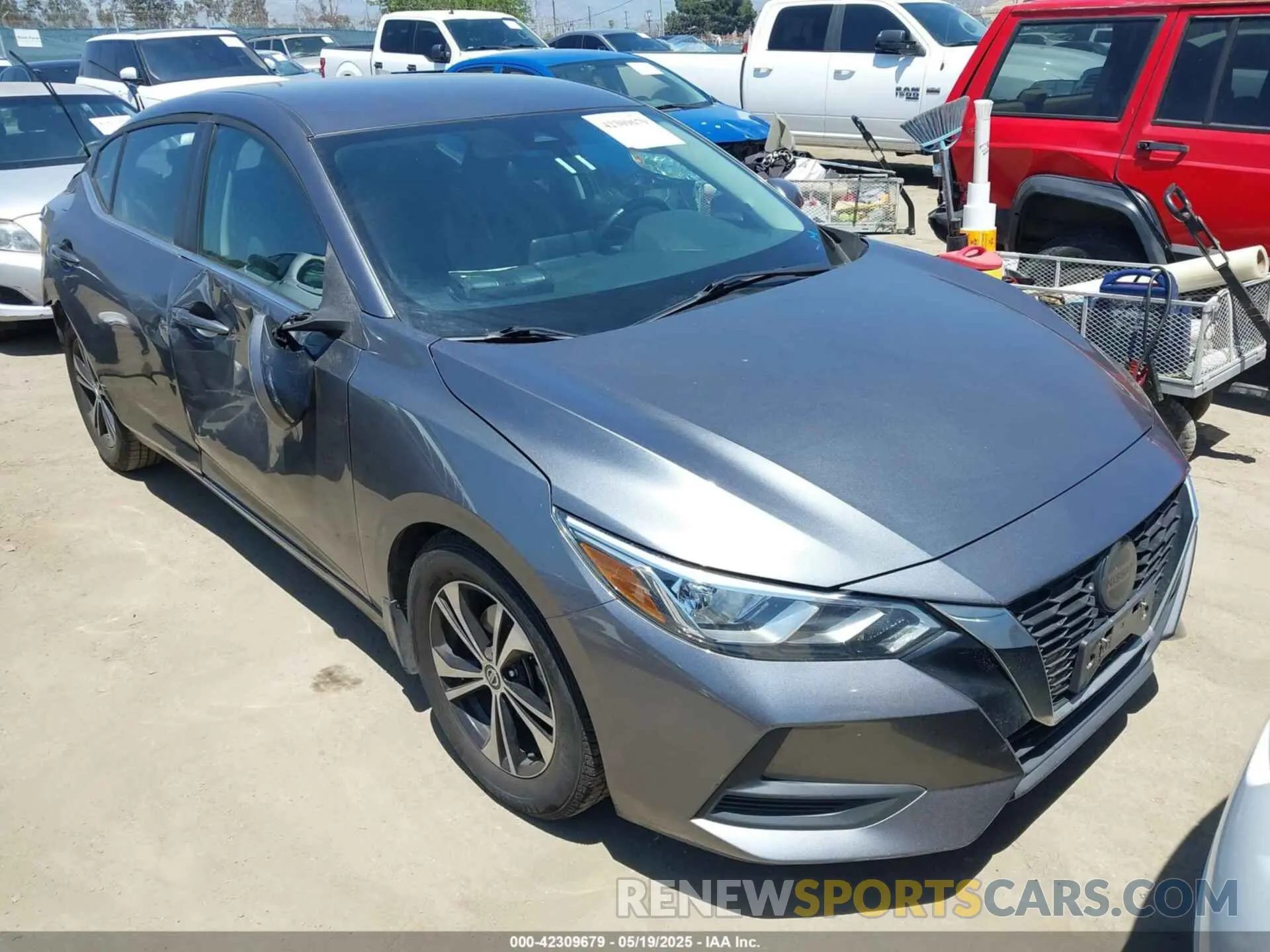 1 Photograph of a damaged car 3N1AB8CV8LY251253 NISSAN SENTRA 2020