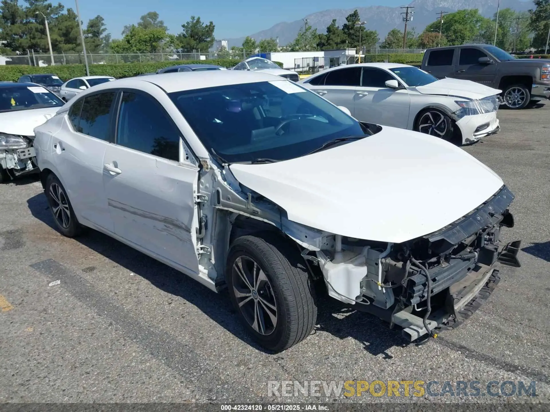 1 Photograph of a damaged car 3N1AB8CV8LY308373 NISSAN SENTRA 2020